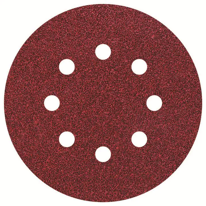 Wolfcraft Haftschleifblätter K24 Ø 125 mm für Exzenterschleifer 5 Stück