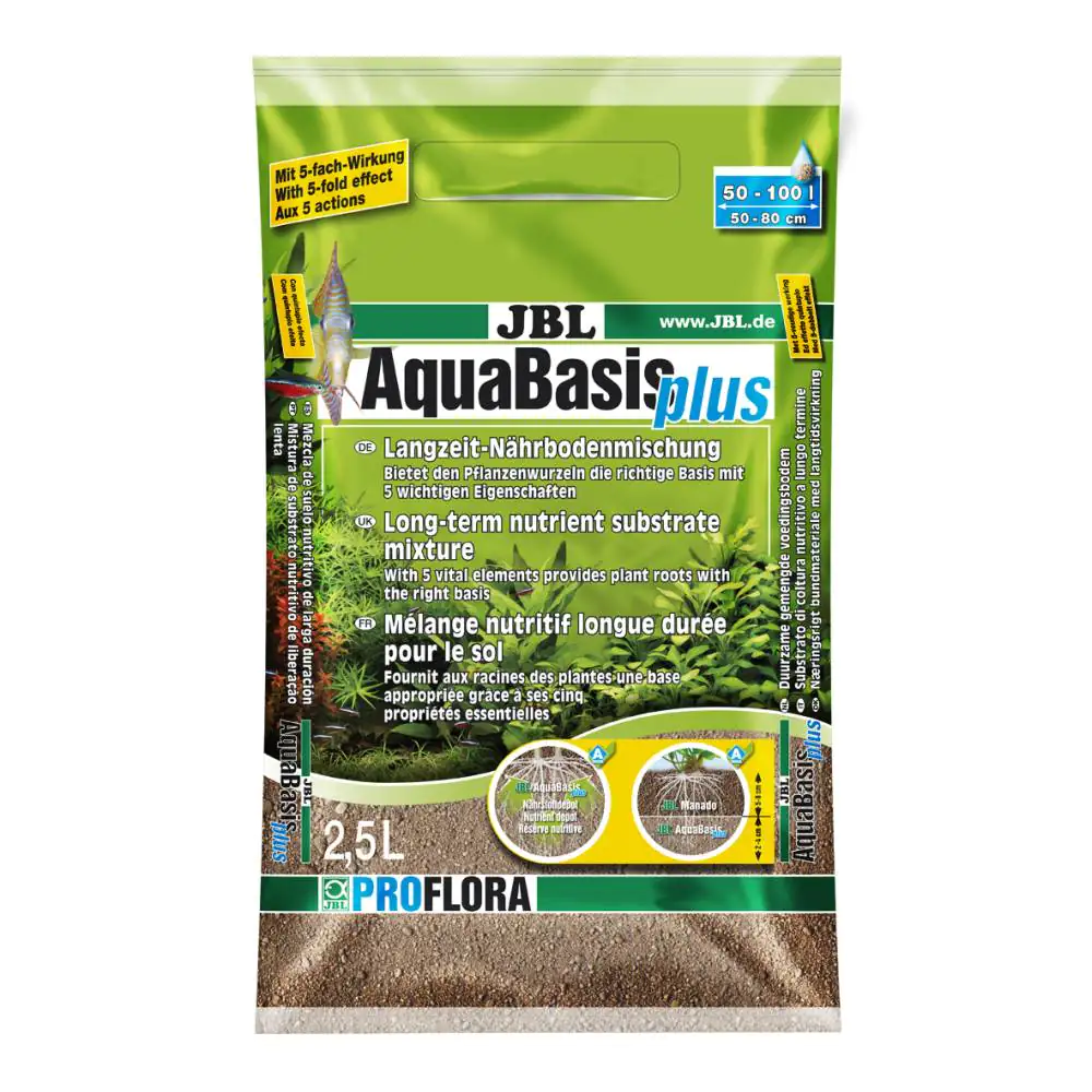 JBL AquaBasis plus Langzeit-Nährboden für Süßwasser-Aquarien 2,5 L