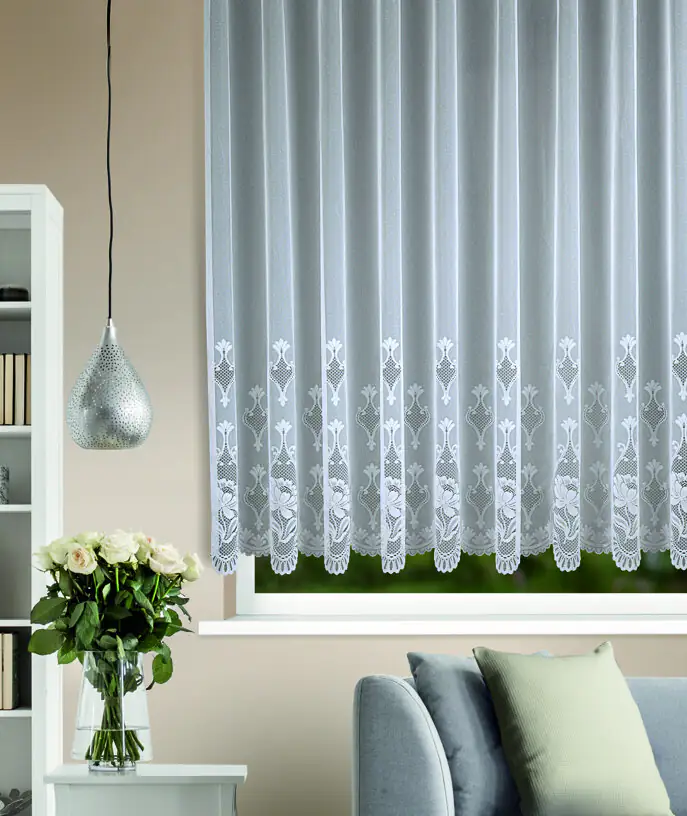 Neusser Collection Sockelstore mit Gardinenband weiß 300x160 cm