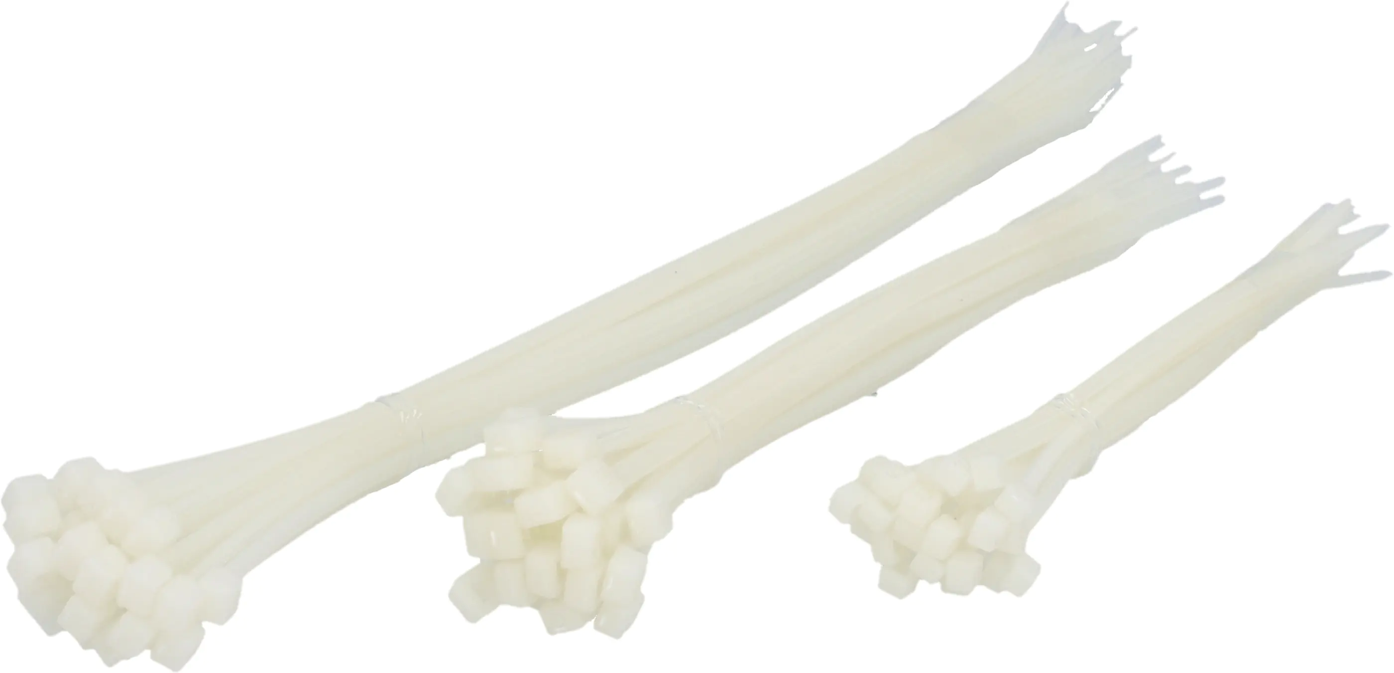 Kabelbinder-Set 3 x 25 Stück, sortiert, transparent