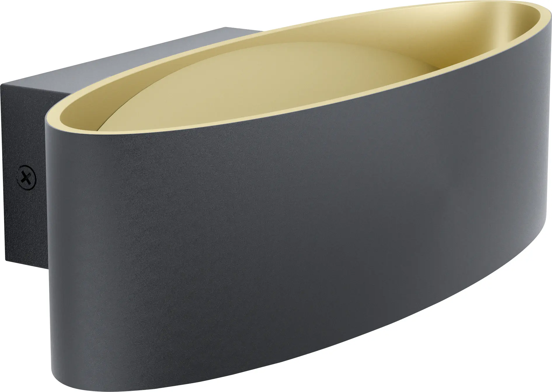 Eglo Wandleuchte Maccacari schwarz-gold 27 x 7,5 cm warmweiß