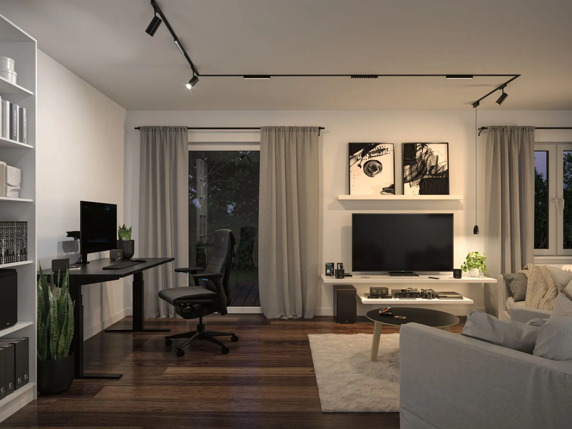 Paulmann LED-Deckenleuchte 1er Spot Veya Zenor 7,5 W schwarz matt dimmbar