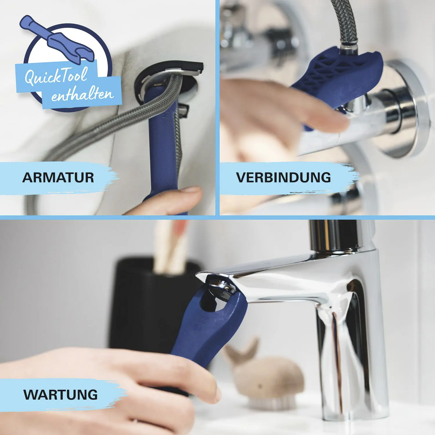 Grohe Quickfix Waschtischarmatur Start S-Size schwarz matt