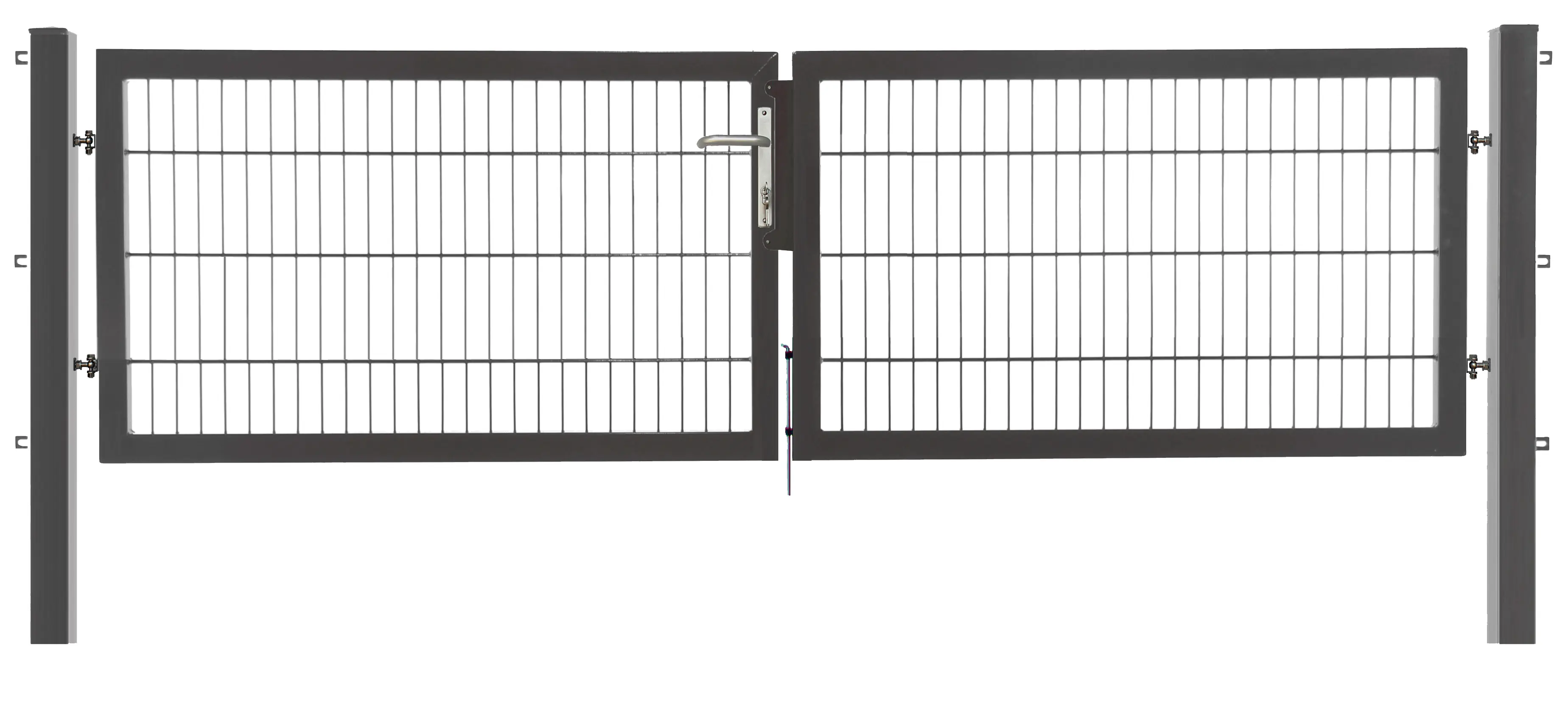 Floraworld Gartentor doppelflügelig Premium 300 x 80 cm anthrazit