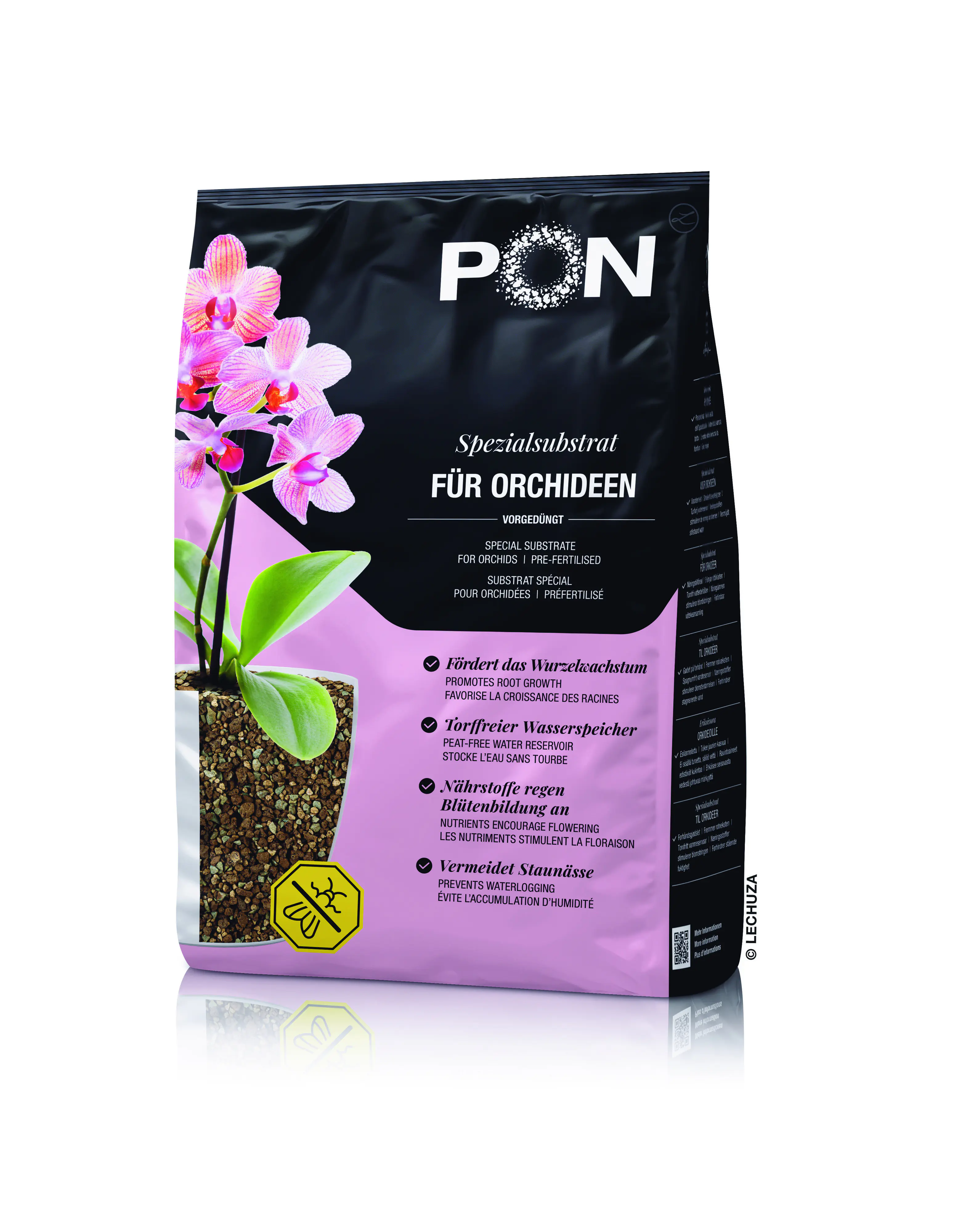 Lechuza Orchipon Pflanzssubstrat für Orchideen 3 L torffrei