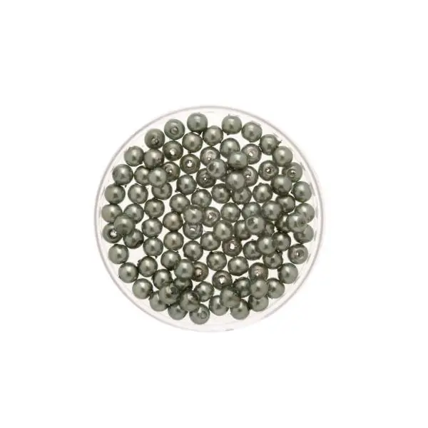 Glorex Wachs Perlen 6 mm 60 Stück, tanne