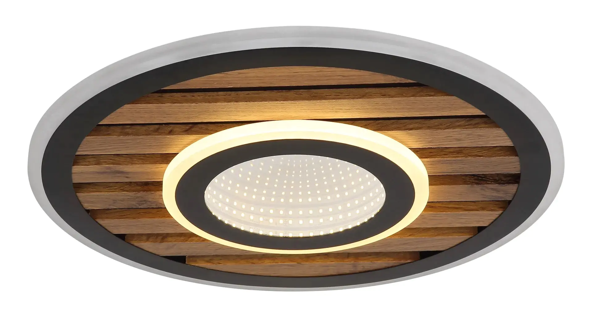 Globo LED Deckenleuchte Woody Ø 40 cm