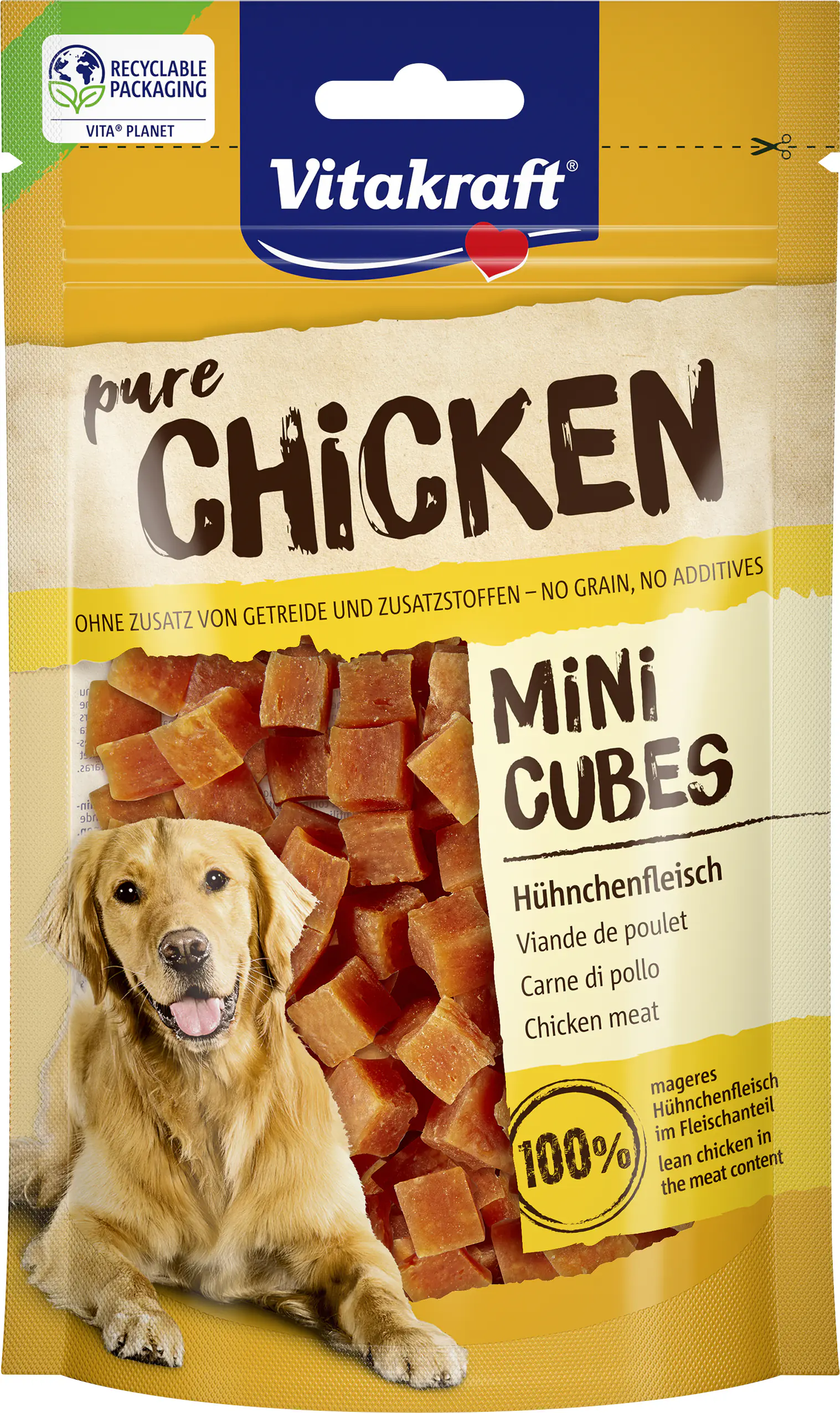 Vitakraft CHICKEN Mini Würfl Huhn 80 g