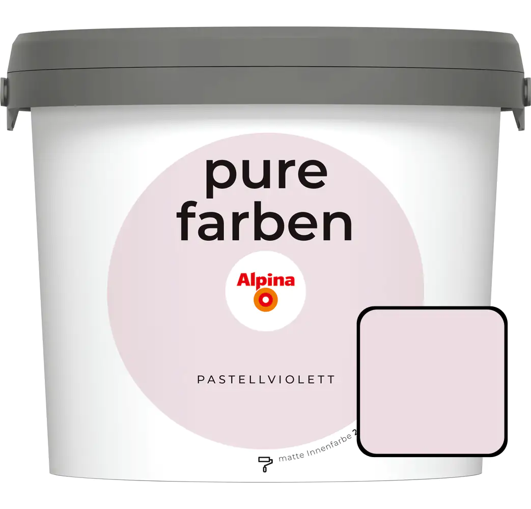 Alpina Pure Farben Wandfarbe pastellviolett 2,5 L