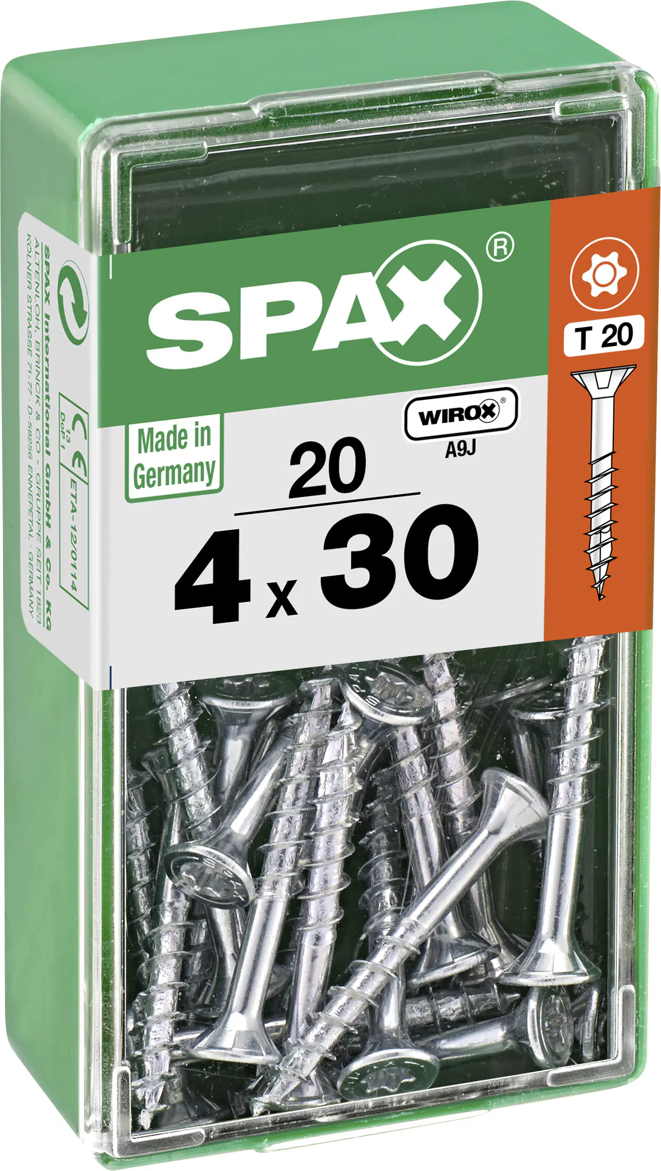 Spax Universalschrauben 4.0 x 30 mm TX 20 - 20 Stk.