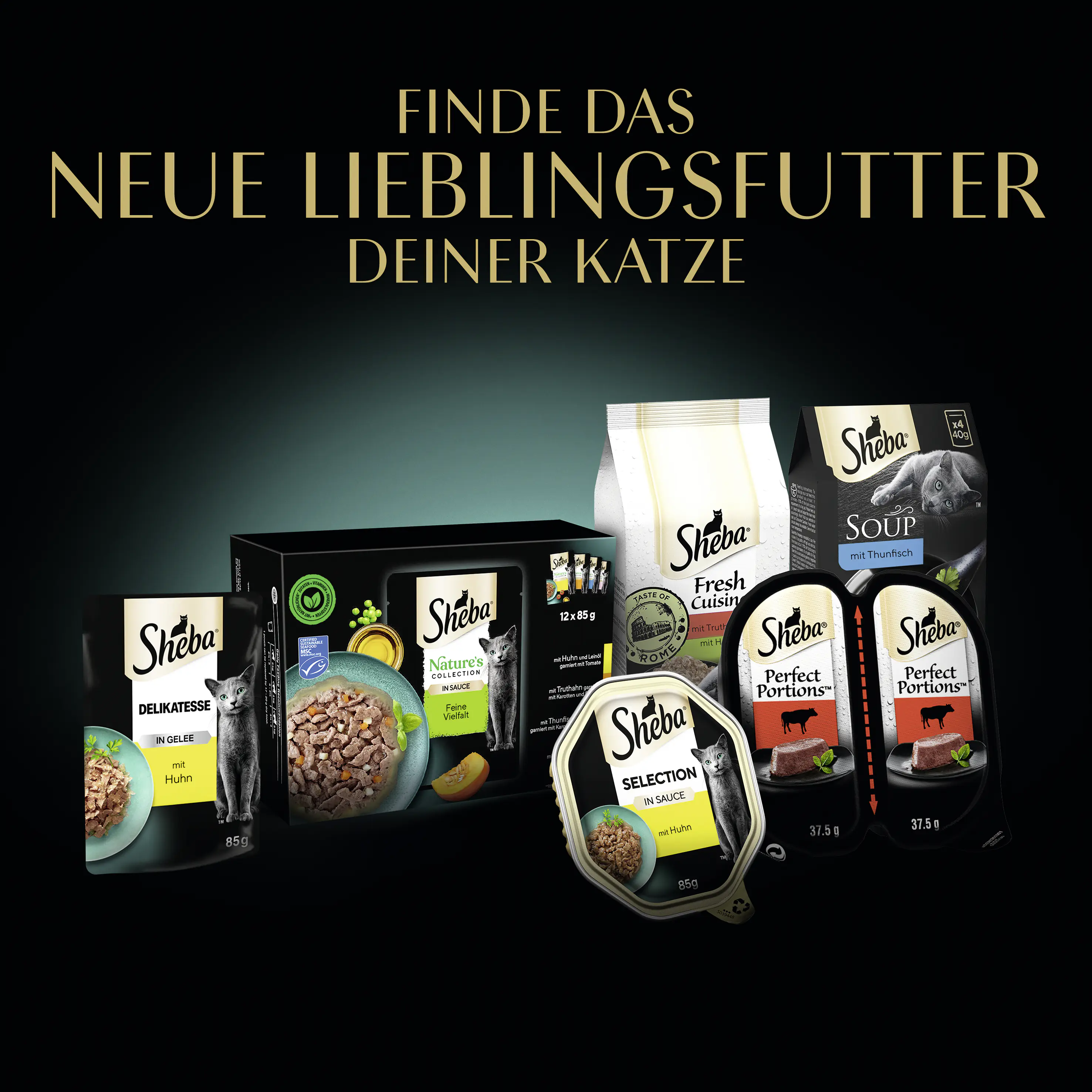 Sheba Filets Katzennassfutter Adult 60 g Huhn