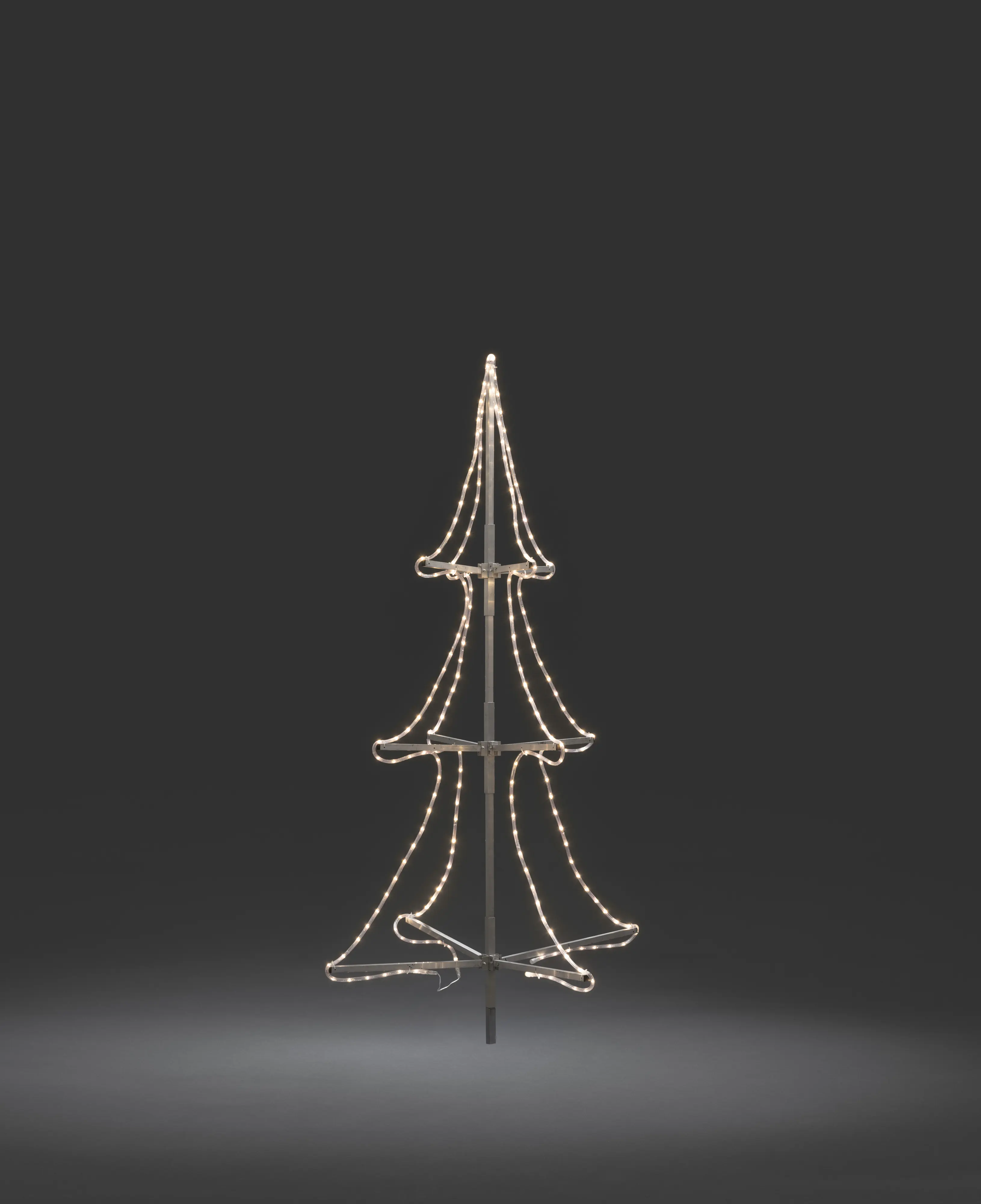 Konstsmide LED Schlauchsilhoutte Tannenbaum 3D 216 Dioden warmweiß