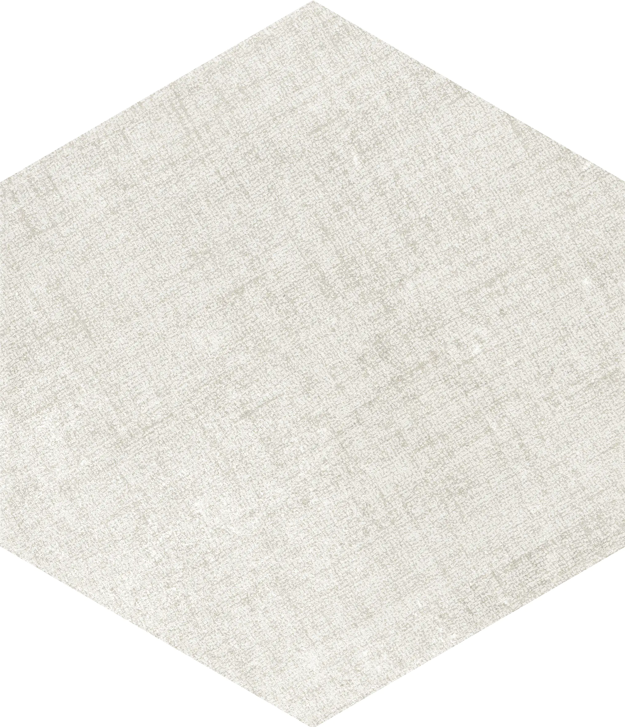 Feinsteinzeug Hexagon Fabric Ivory 21,5 x 25 cm beige