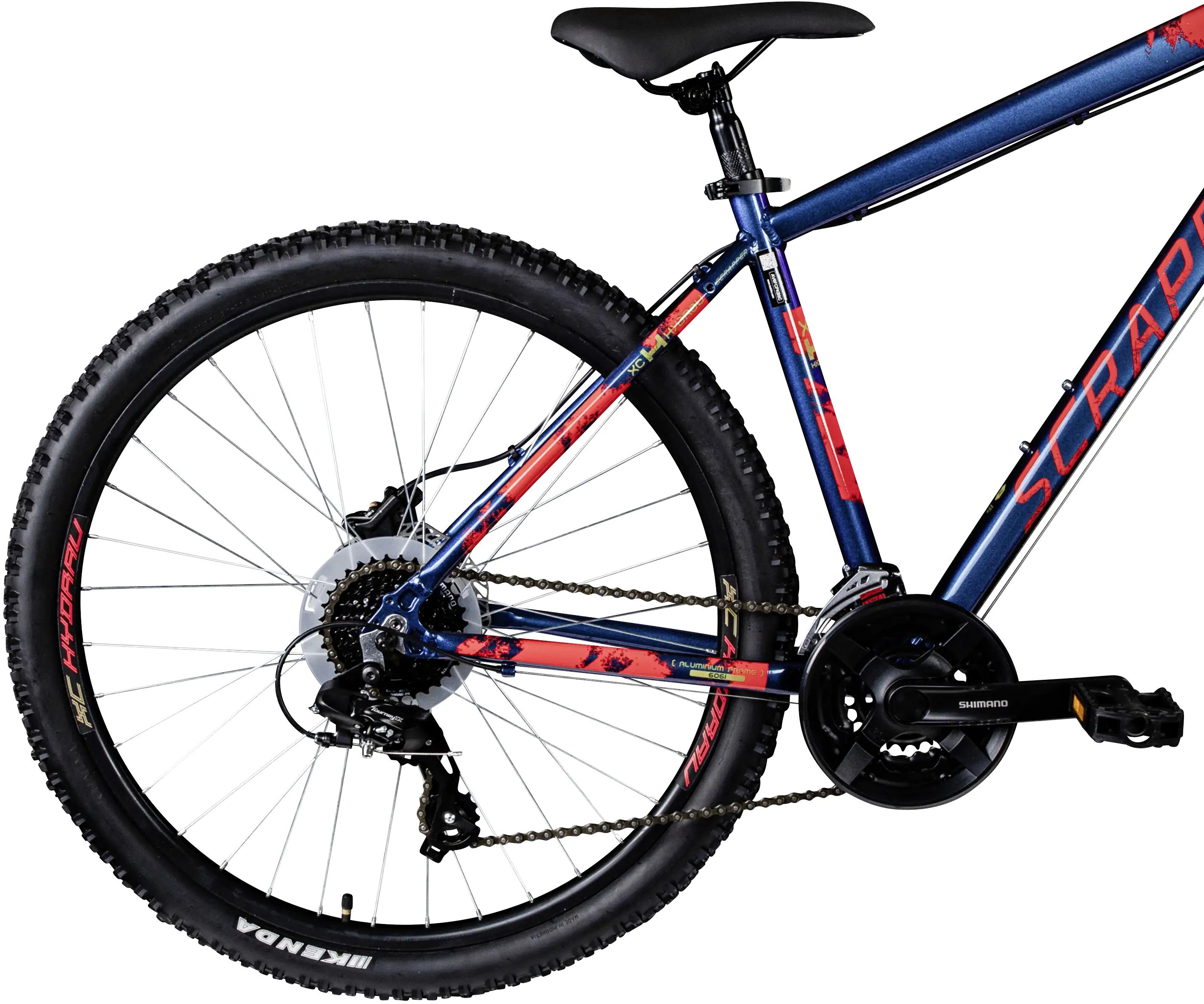 Scrapper Mountainbike XC HYDRAU 2.1 XL 27,5 Zoll RH 55cm 24-Gang blau rot