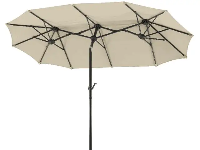 Schneider Sonnenschirm Salerno natur 300 x 150 cm inkl. Sonnenschirmhülle