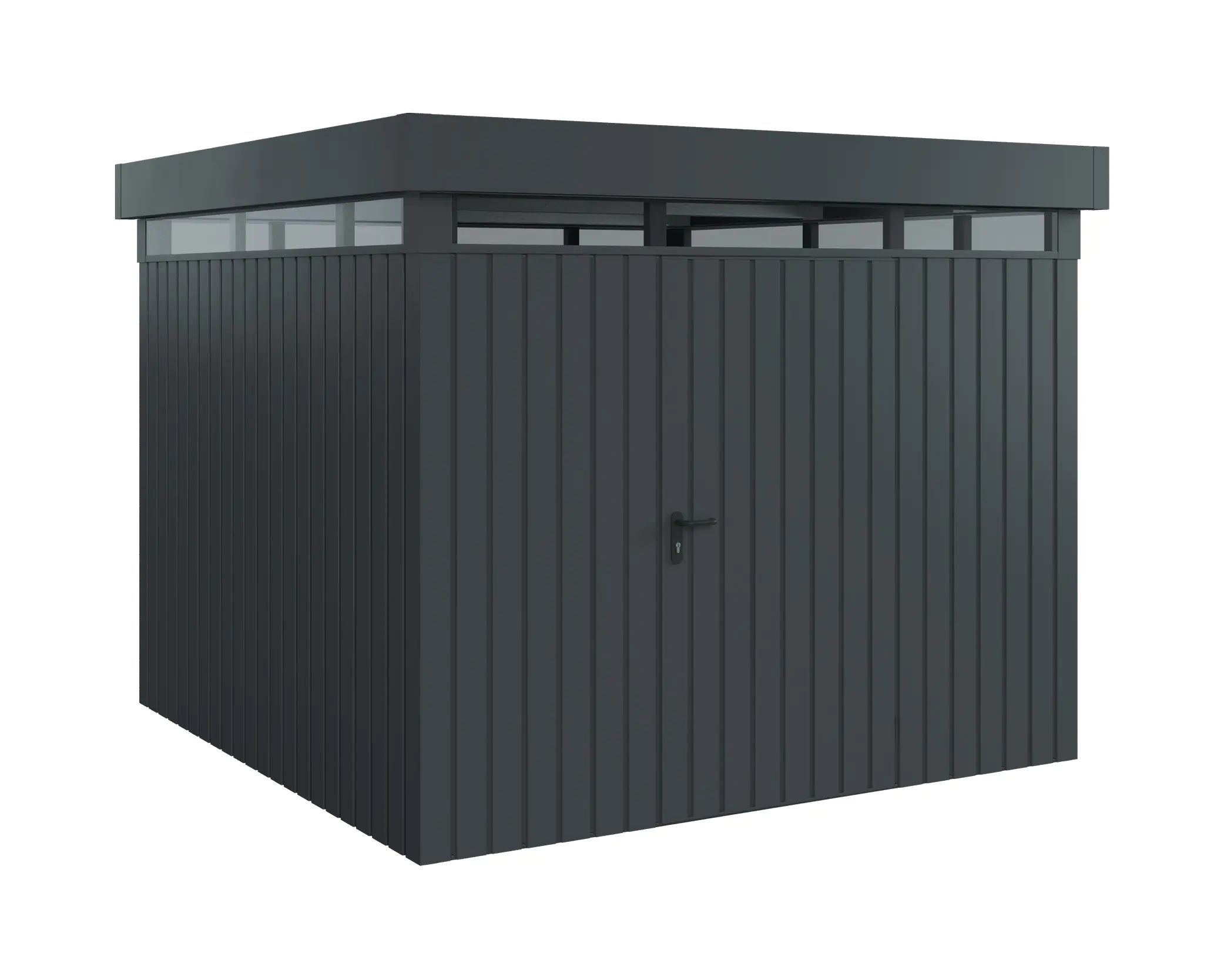 EcoStar Metallgerätehaus Euroline EFD10 LB anthrazit 262 x 262 cm 1-flg.