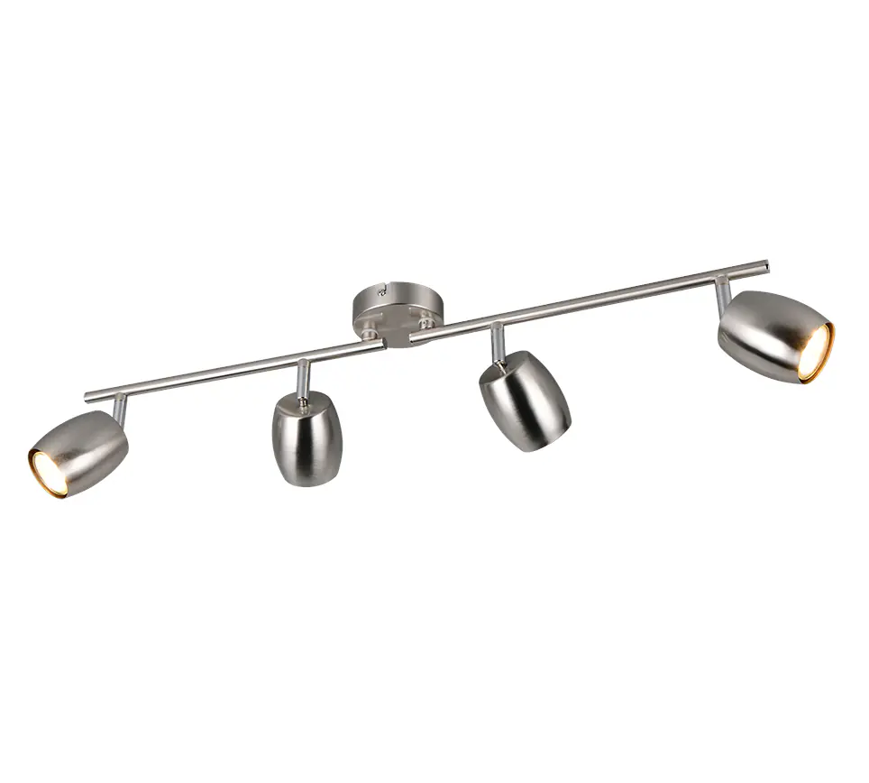 Reality Deckenstrahler 4er Spot Nancy GU10 nickel matt