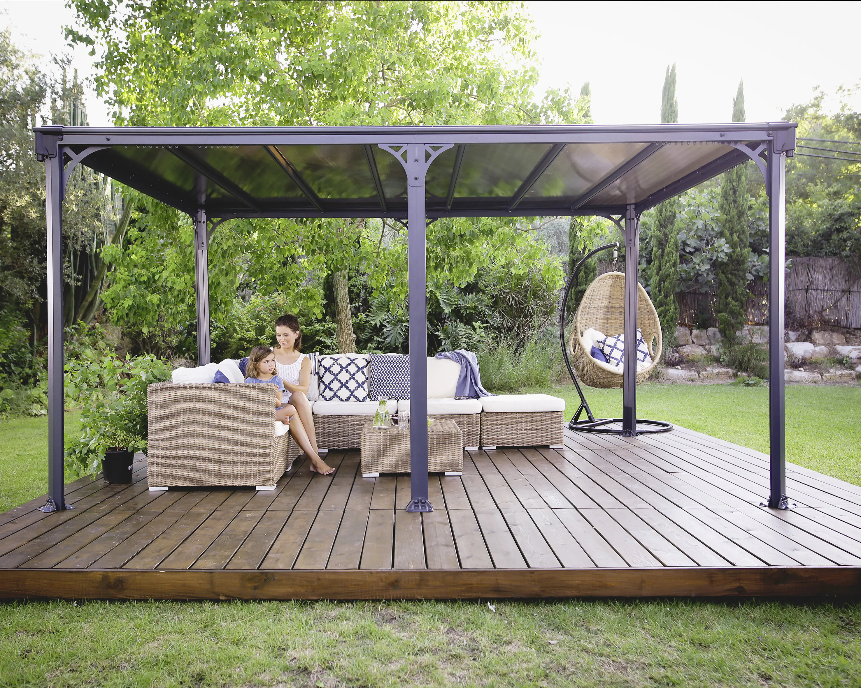 Canopia Pavillon Milano 426 x 309 cm anthrazit