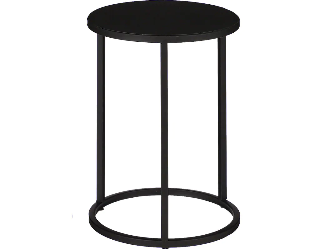 Mica Beistelltisch Quinty  Ø 23 x H 30 cm schwarz