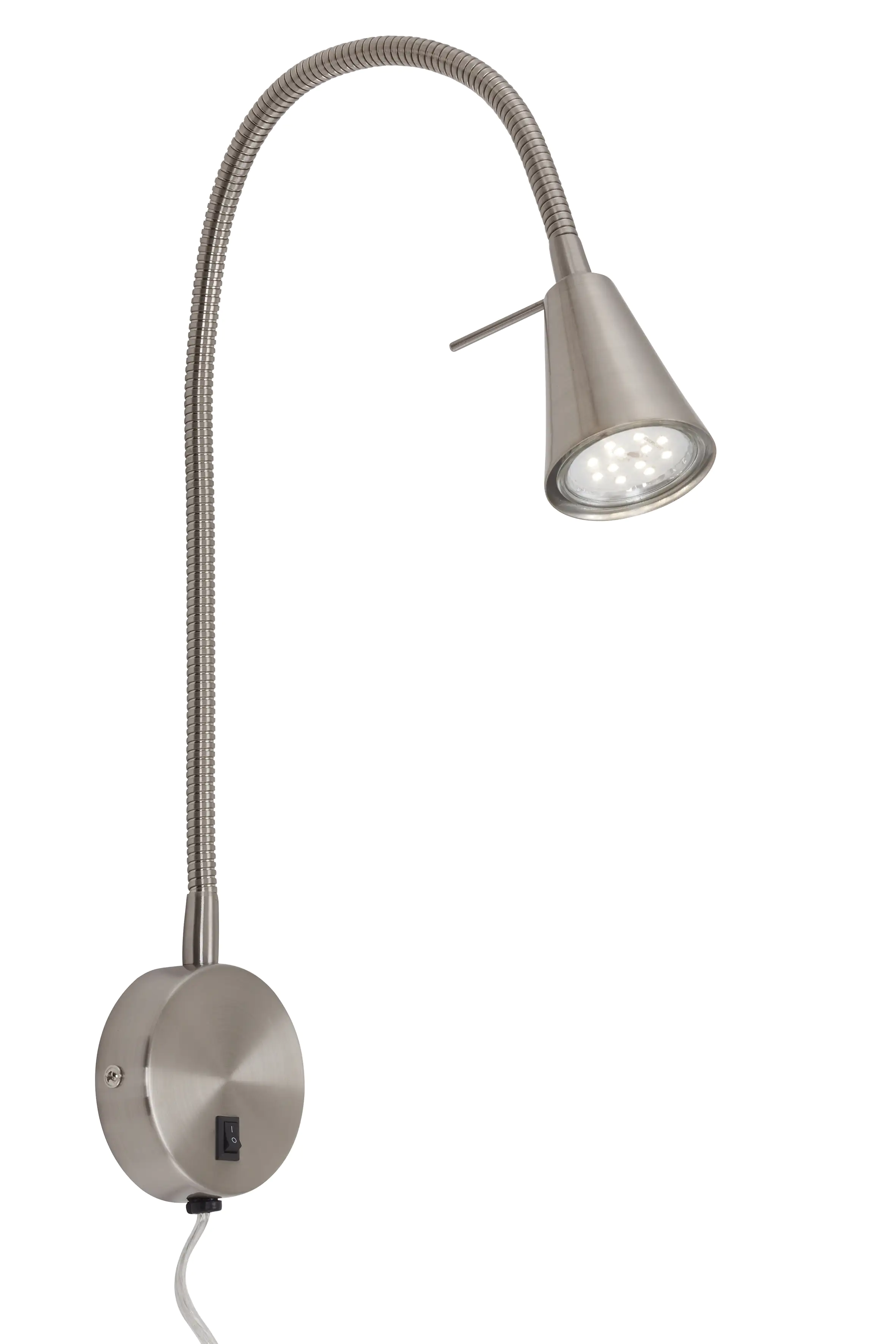 Briloner LED Wandleuchte Comfort Light GU10 nickel matt 20,5 cm 5 W