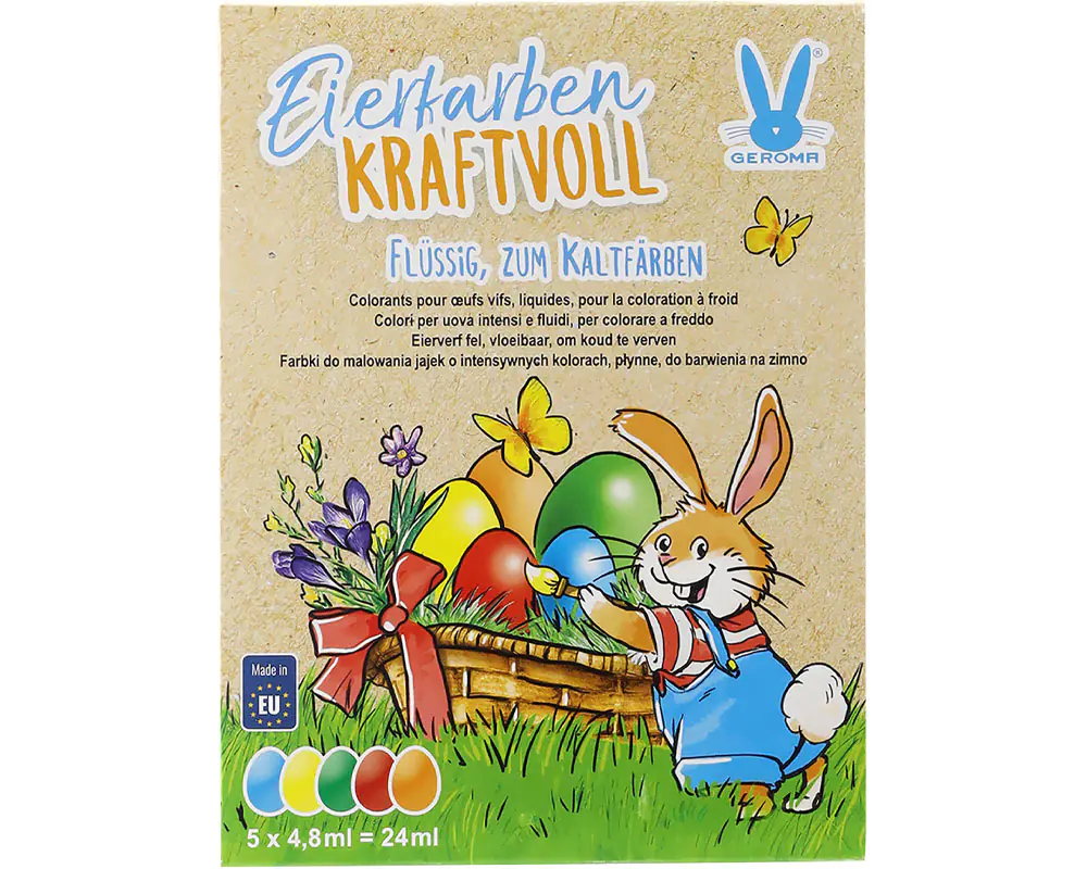 Eierfarben Kraftvoll Flüssigkapseln 5 Farben zum Kaltfärben