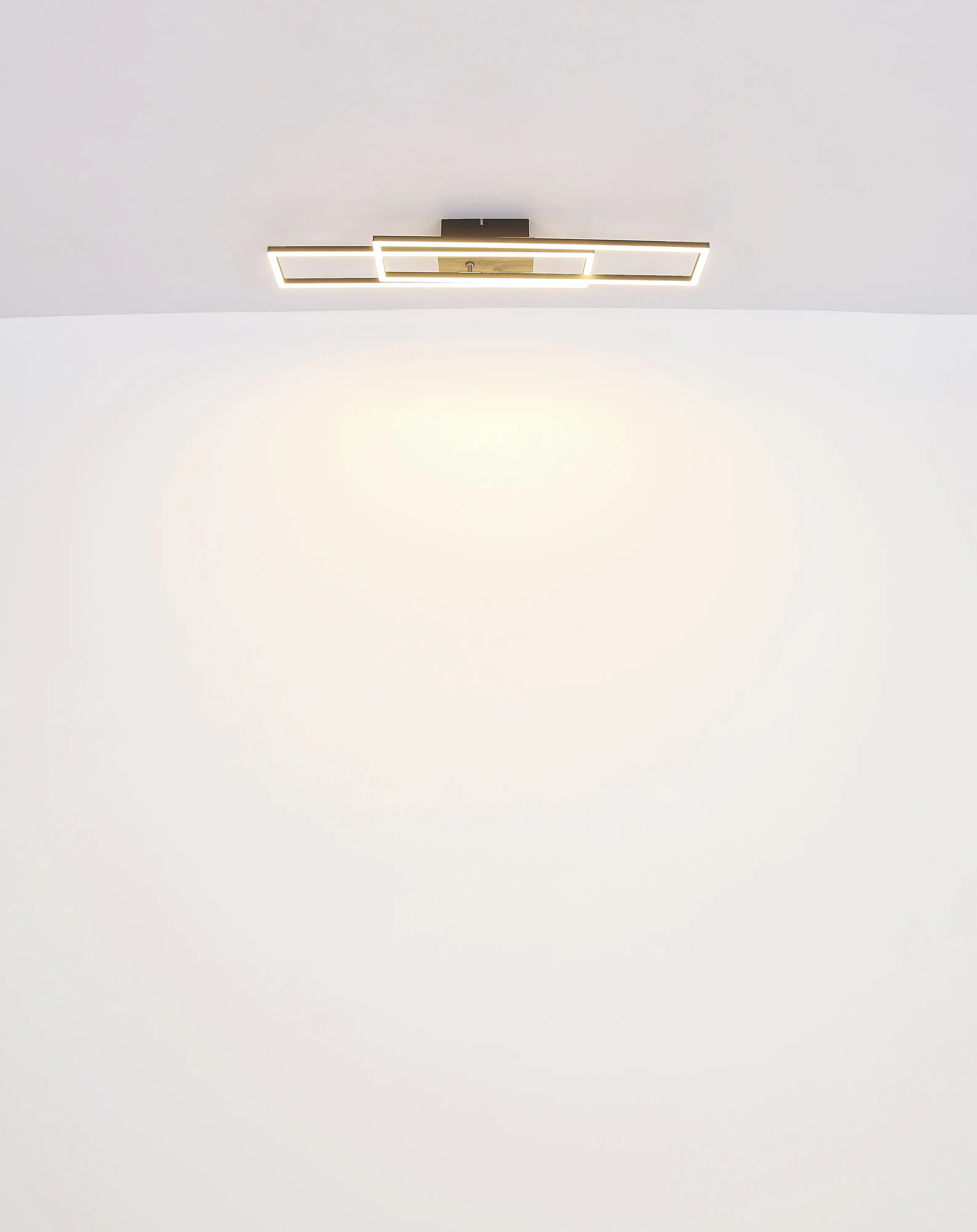 Globo LED Deckenleuchte Dakari schwarz 80 x 60 cm