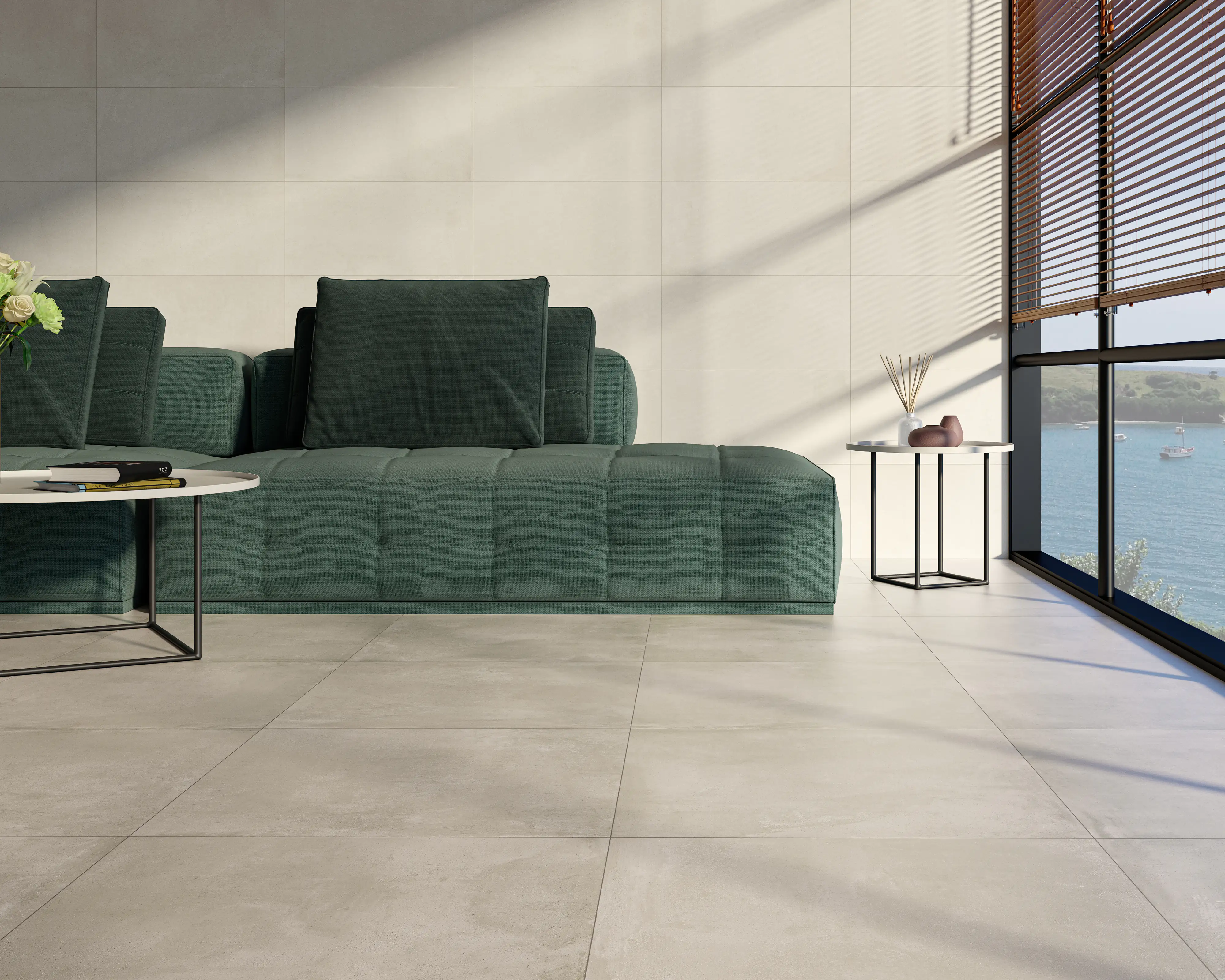 Bodenfliese Feinsteinzeug Bristol 60 x 60 cm taupe