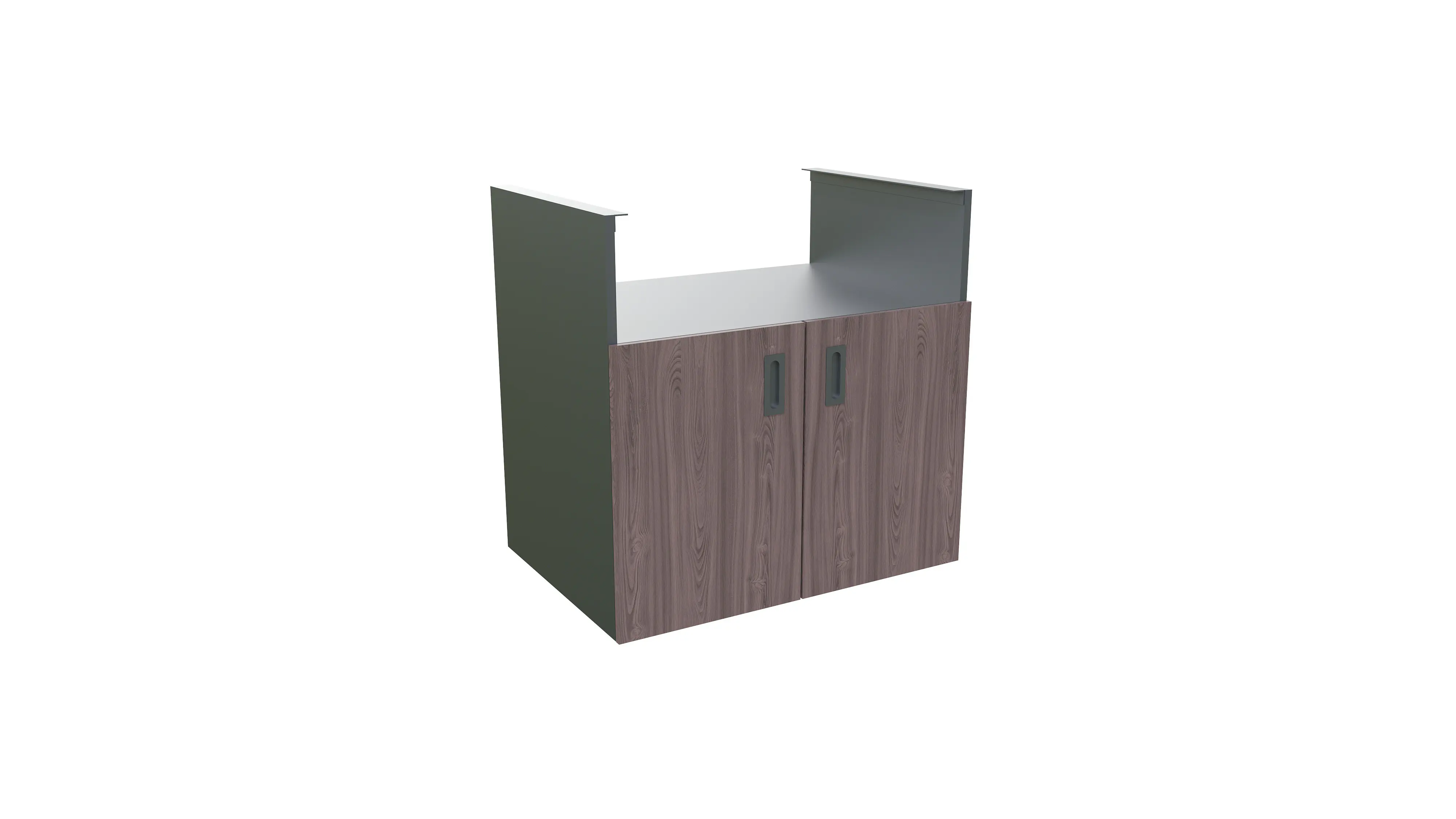Bellano Living Element für Outdoorküchen inkl. Grillelement und 2 Türen walnuss