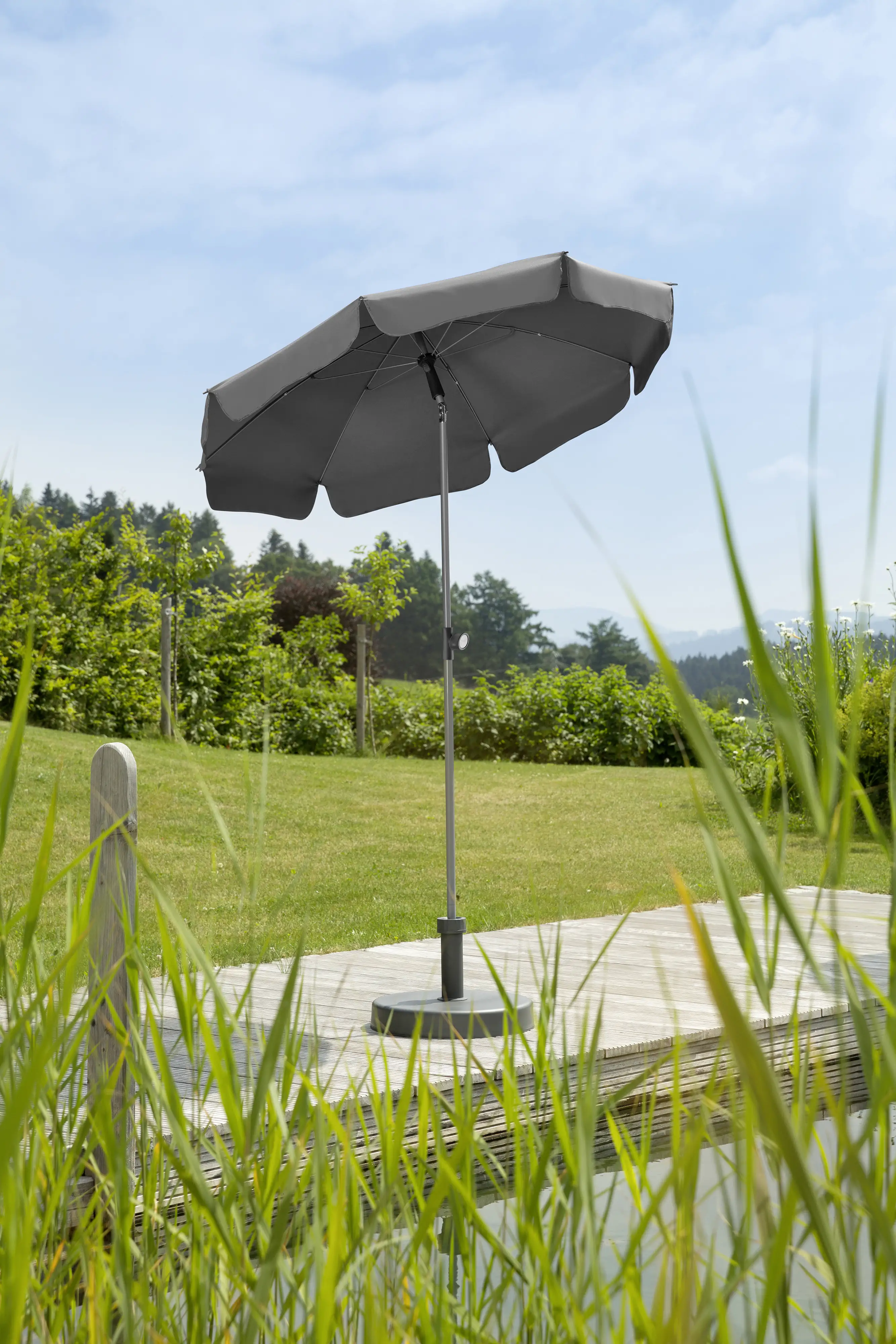 Schneider Sonnenschirm Locarno anthrazit Ø 150 cm