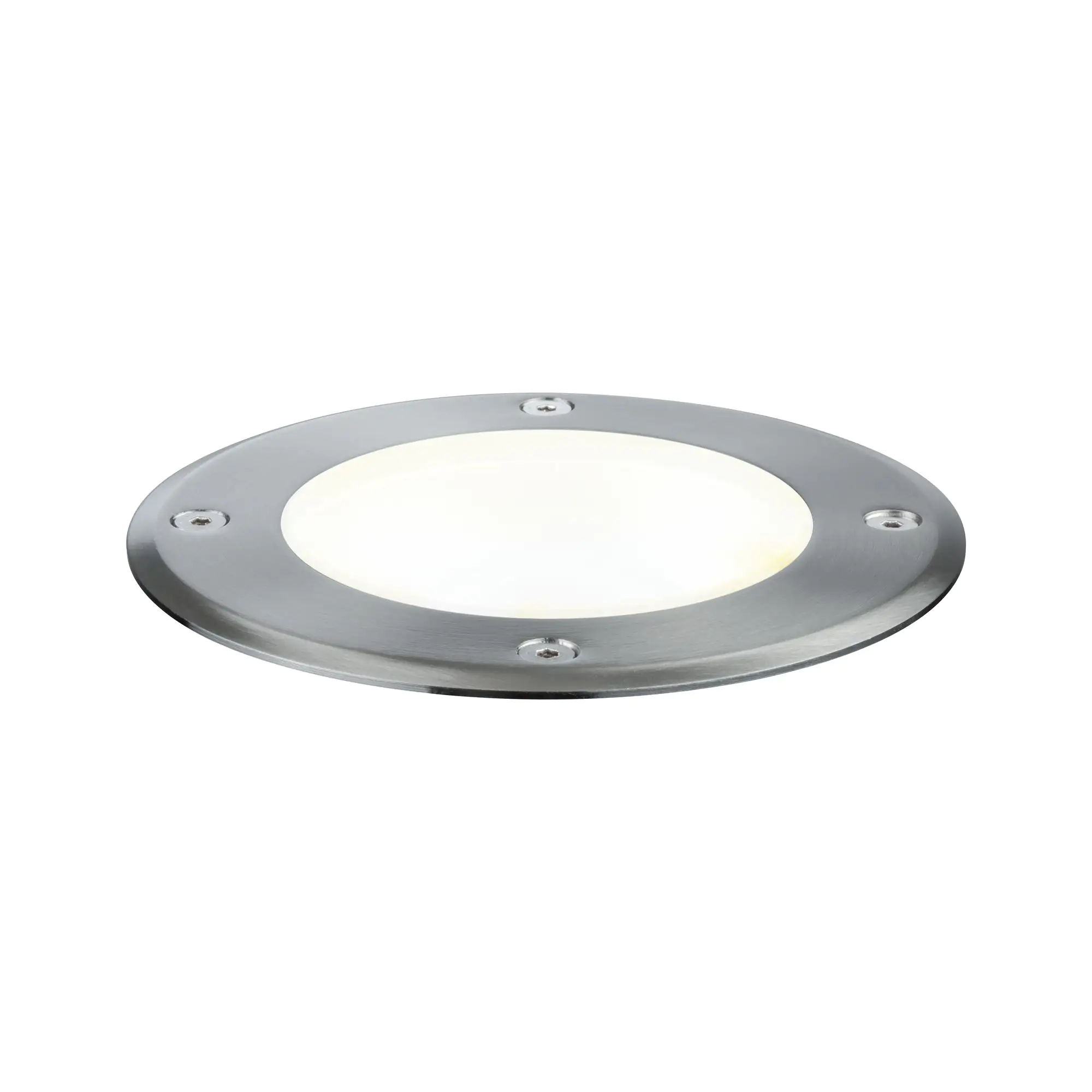 Paulmann Plug & Shine Bodeneinbauleuchte Outdoor schwenkbar silber 14 cm