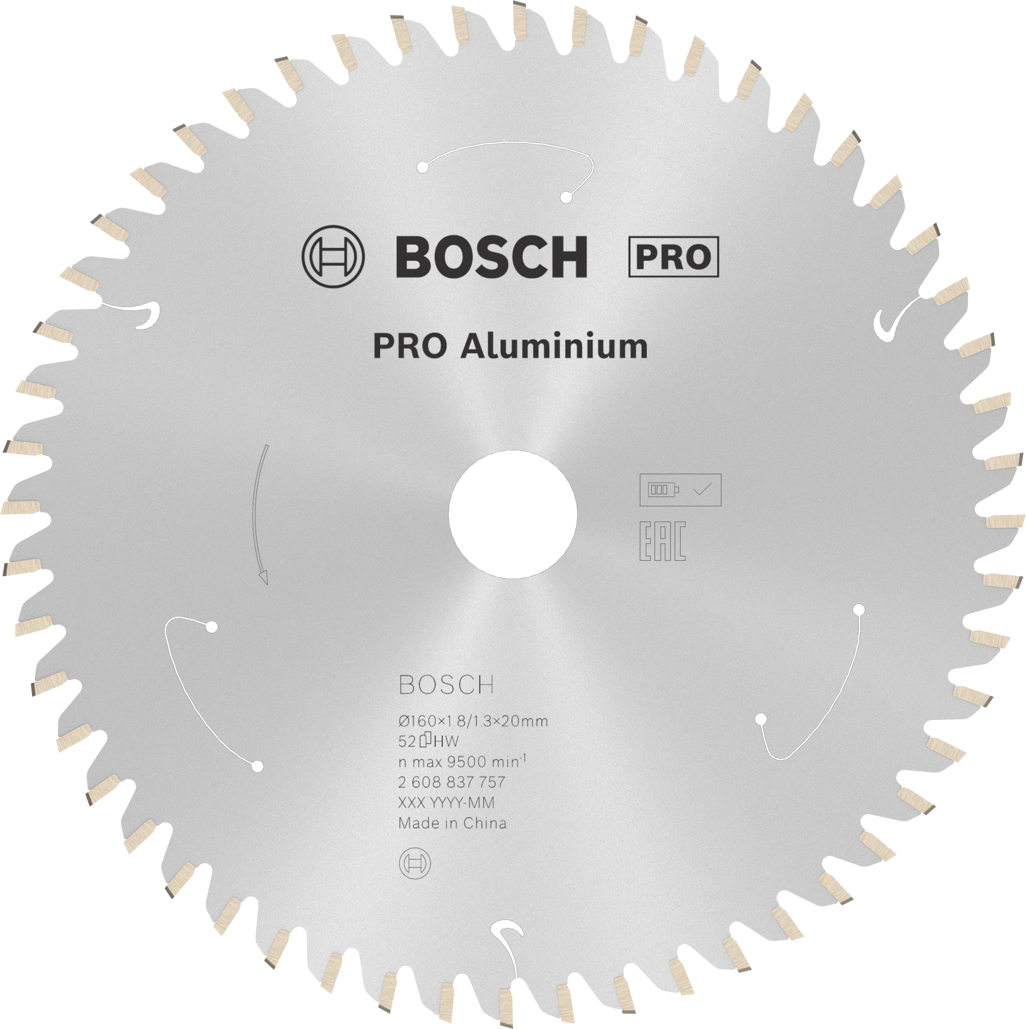 Bosch PRO Aluminium cordless Kreissägeblatt 160 x 1,8 x 20 mm