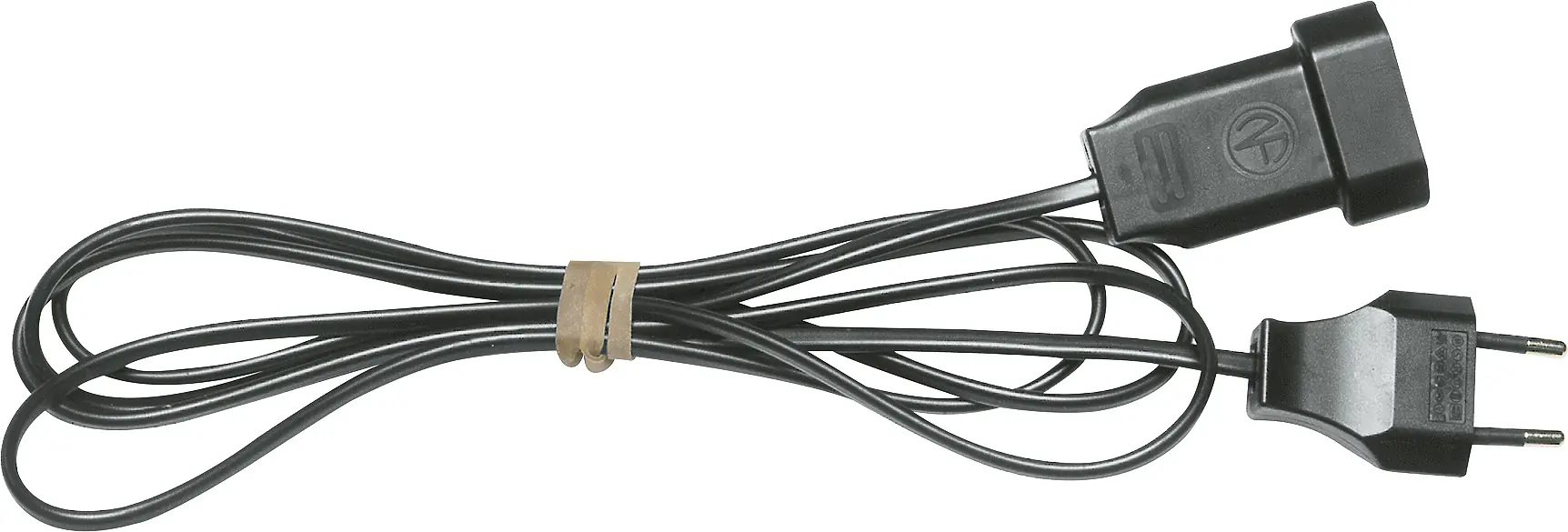 REV Verlängerungskabel Innen 5 Meter H03VVH2-F schwarz Flachstecker