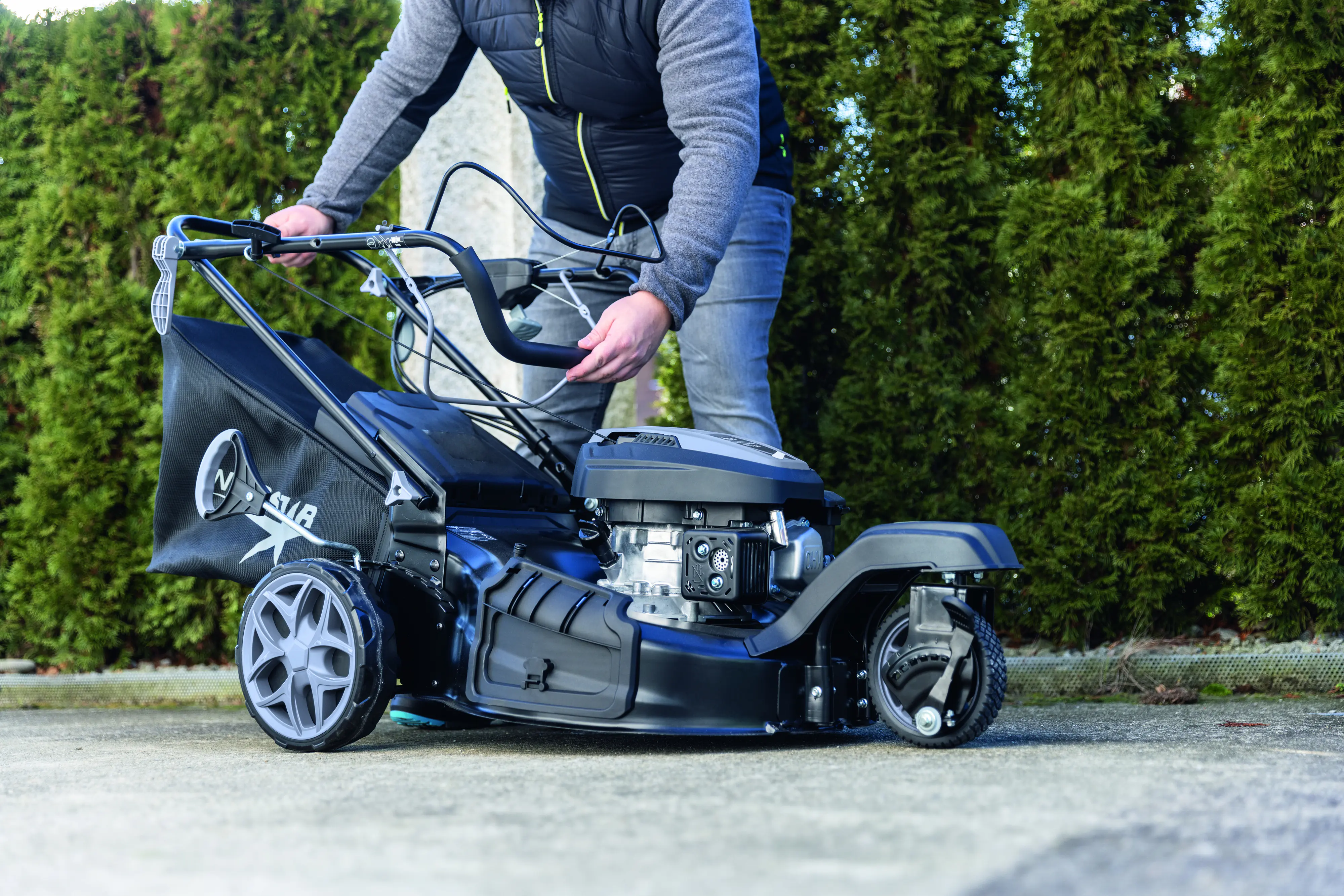 Woodster Benzin-Rasenmäher BLM510-173S-Trike, 51cm Schnittbreite 