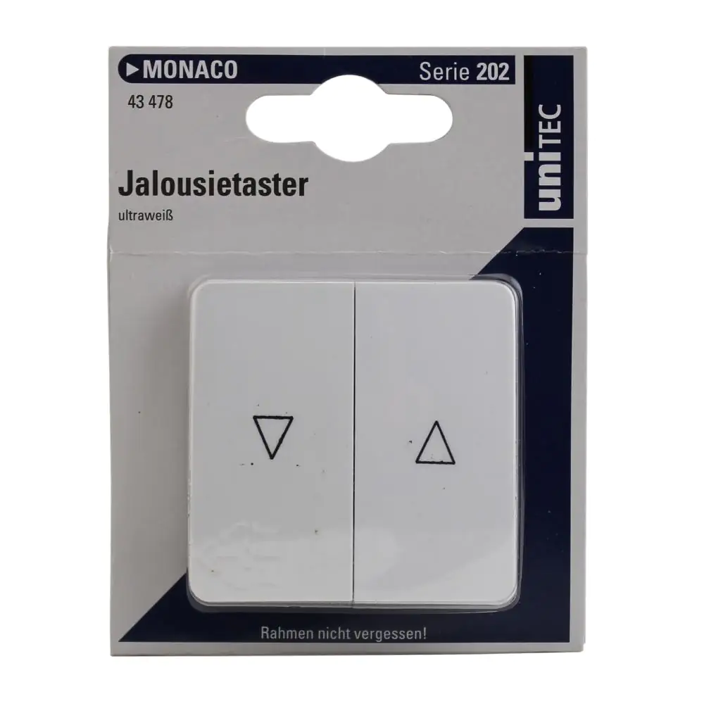 Unitec Jalousie Taster Monaco ultraweiß