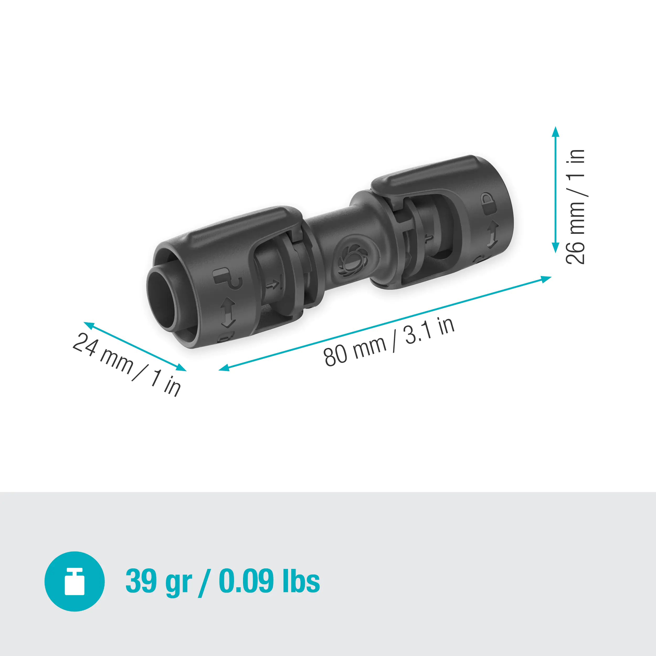 Gardena Verbinder, 13 mm (1/2")