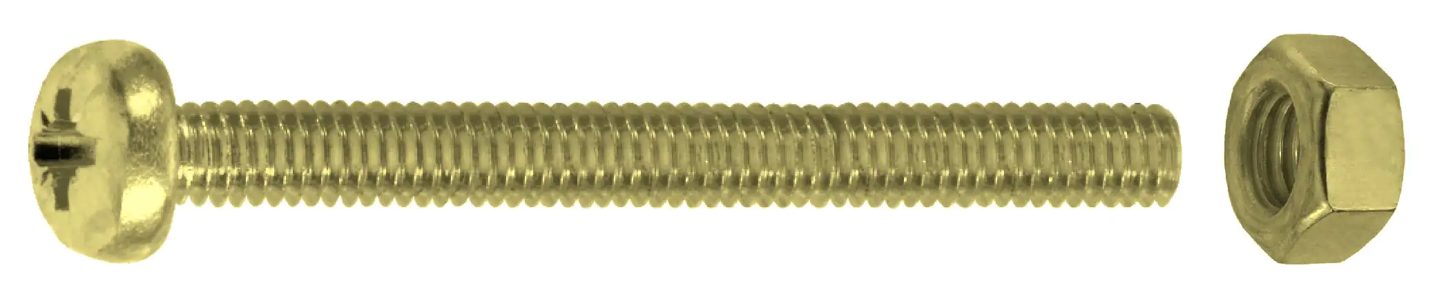 Connex Radioschrauben M2 x 16 mm Schlitz -20 Stück Messing