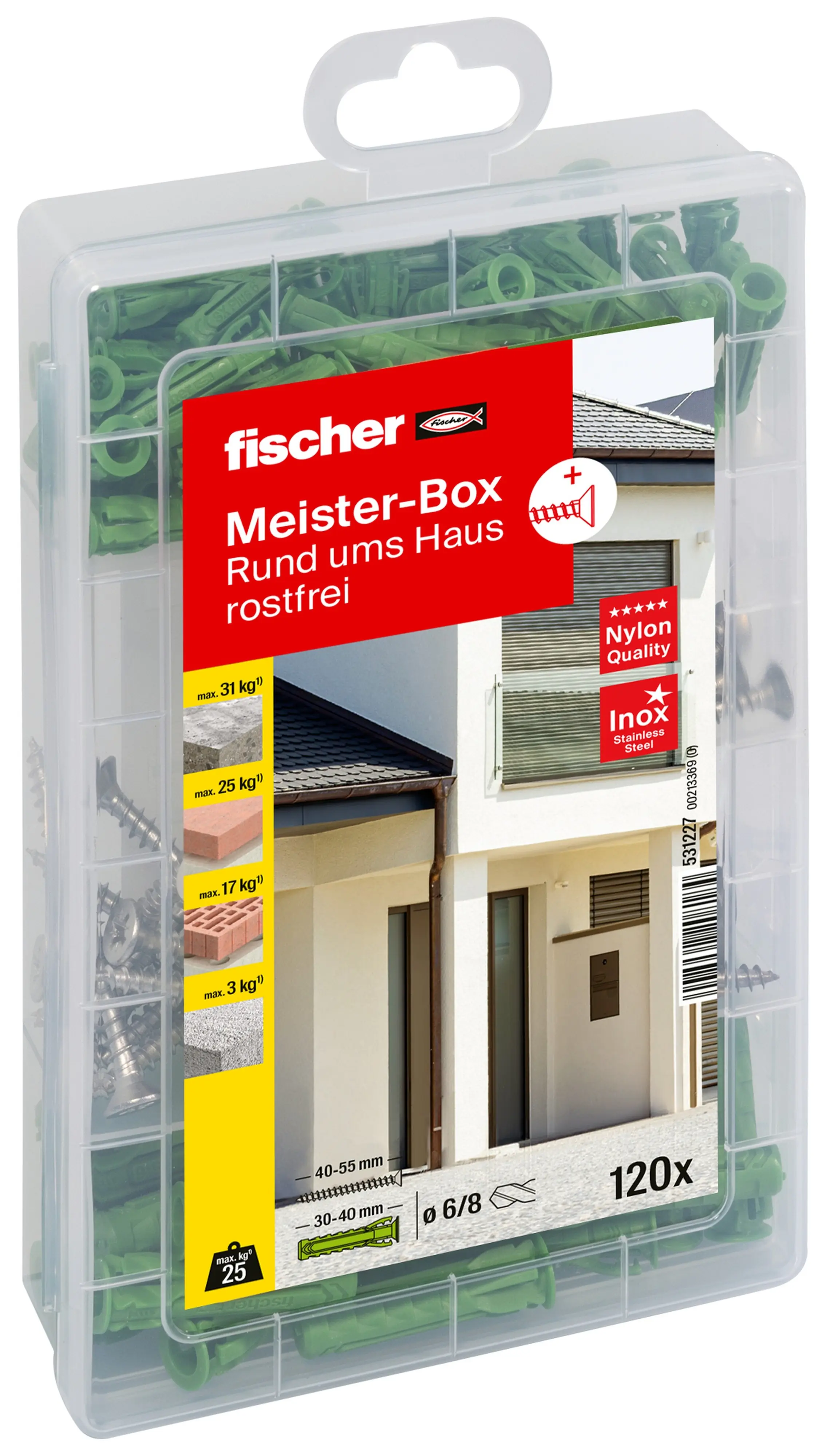 Fischer Dübel SX Green Meisterbox - 120 Stück