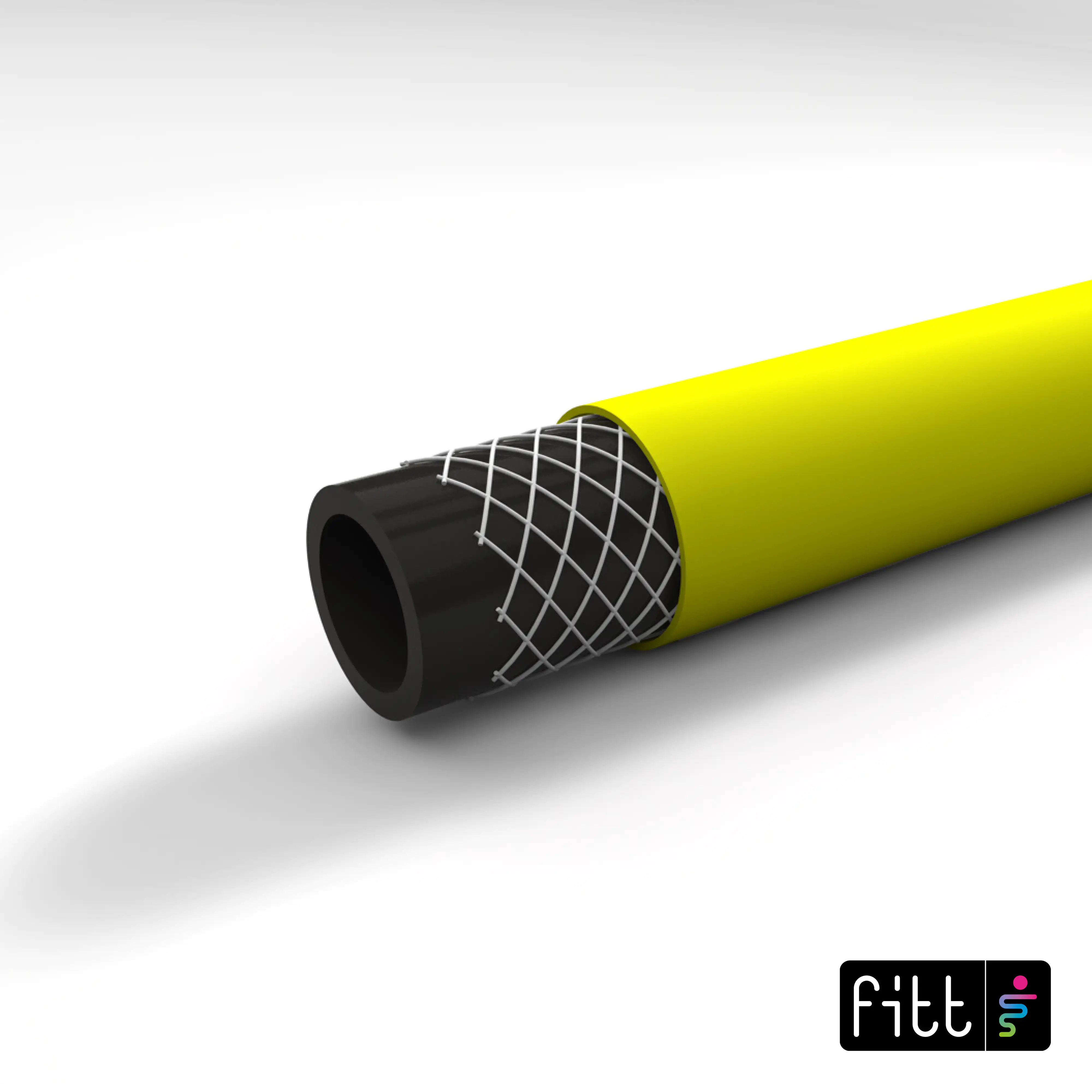 Fitt Gartenschlauch Idro Yellow 1/2" 20 m mit Armatur