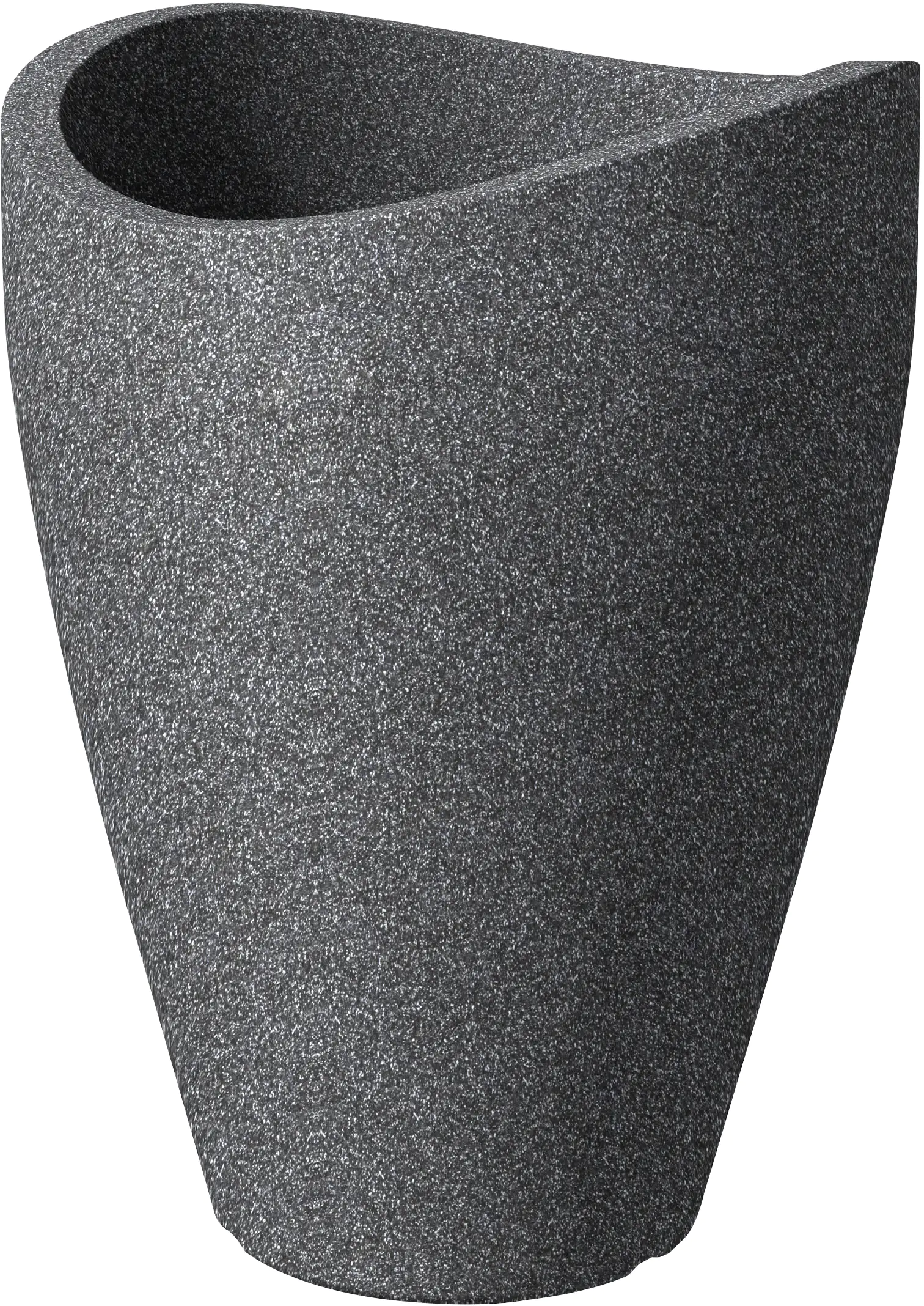 Scheurich Übertopf Wave Globe High Serie 254 schwarz granit Ø 40 cm