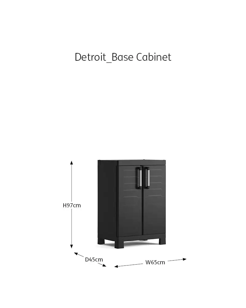 Keter Kunststoffschrank Detroit niedrig 65 x 45 x 97 cm