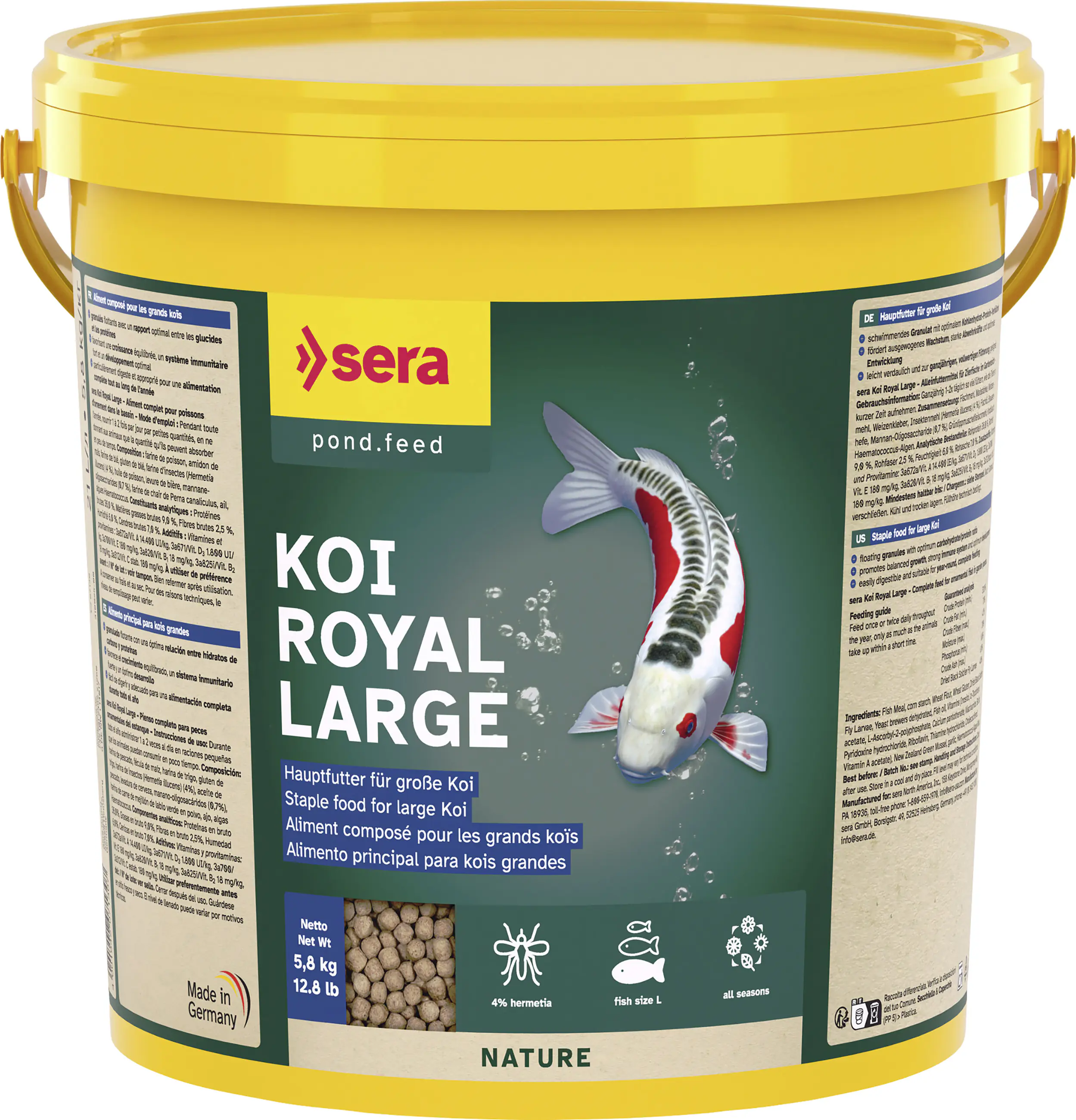 Sera Koifutter Royal Large für größere Koi 21 L
