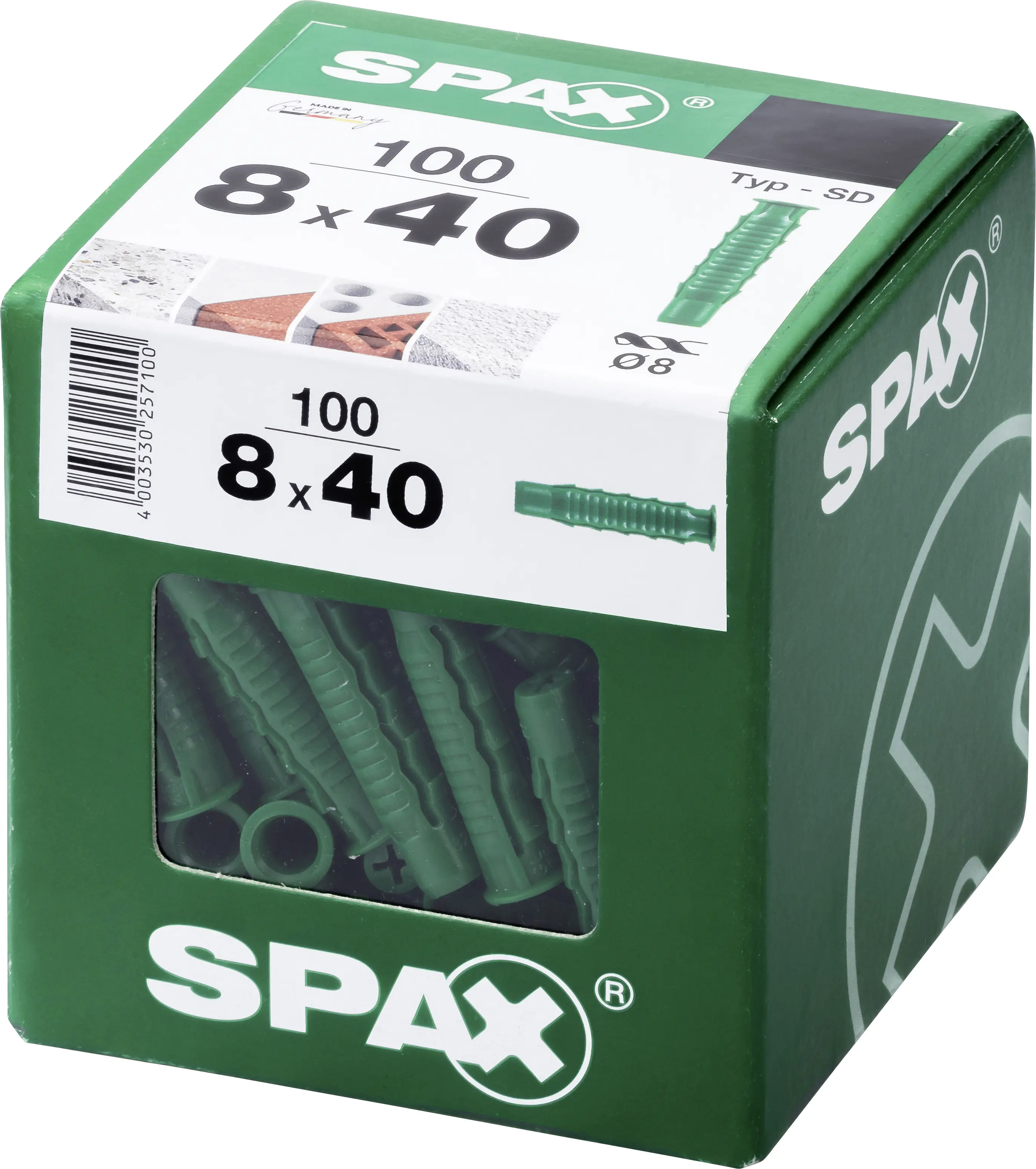 Spax Spreizdübel 8.0 x 40 mm - 100 Stück