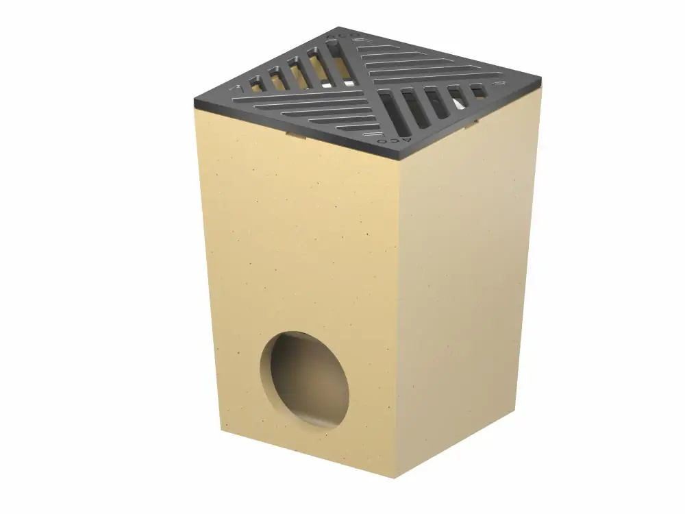 ACO Self Hofablauf Polymerbeton 25 x 25 x 36 cm