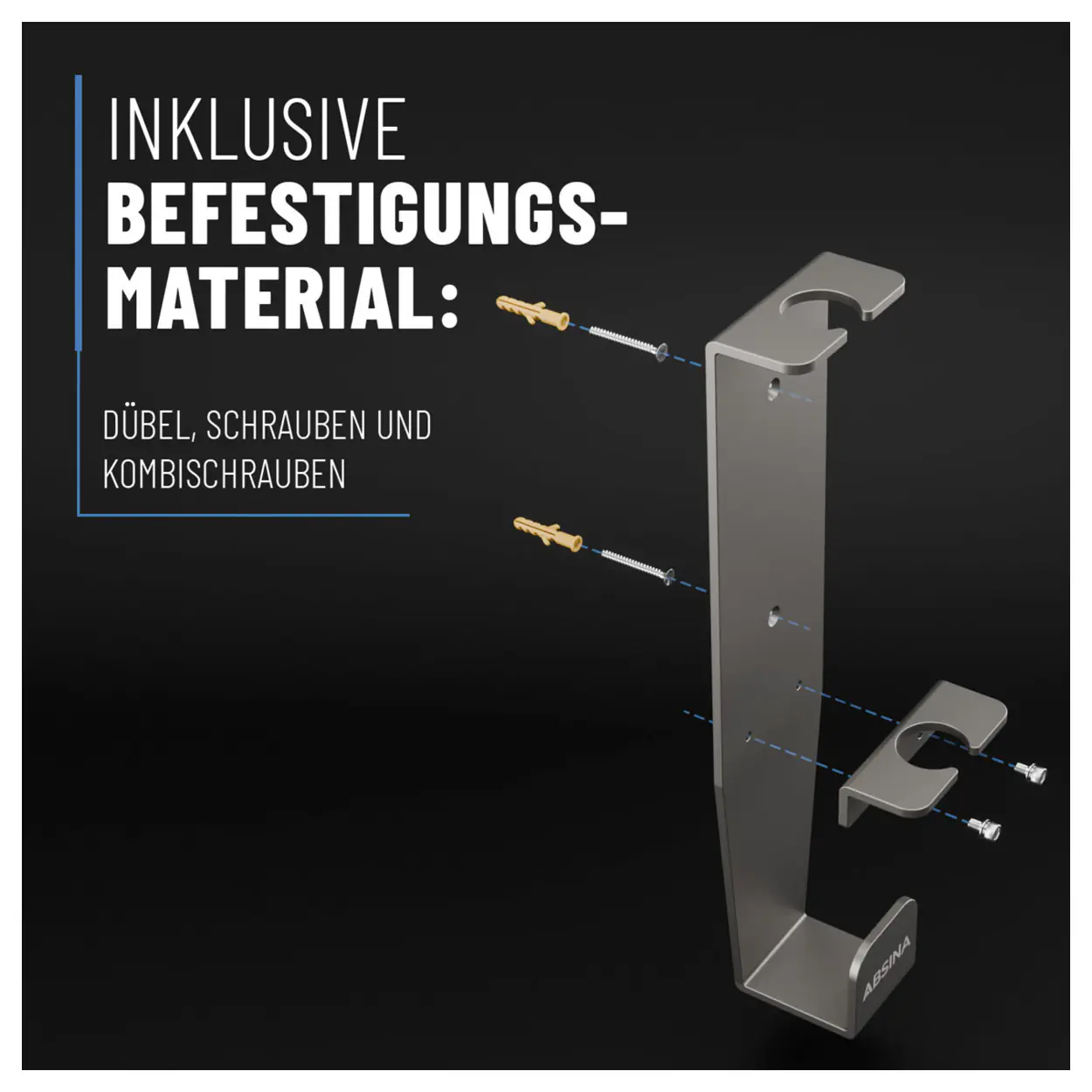 Absina Wandhalterung für mobile Ladestation/Wallbox