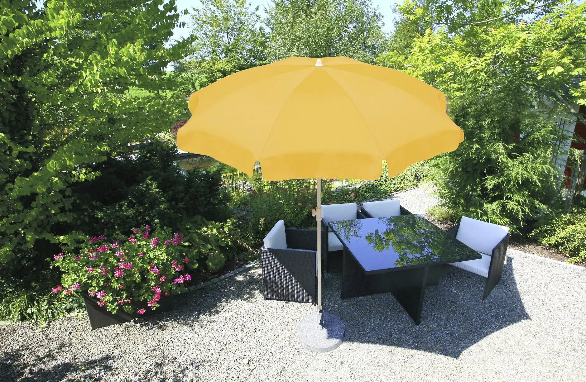 Schneider Sonnenschirm Ibiza goldgelb Ø 240 cm