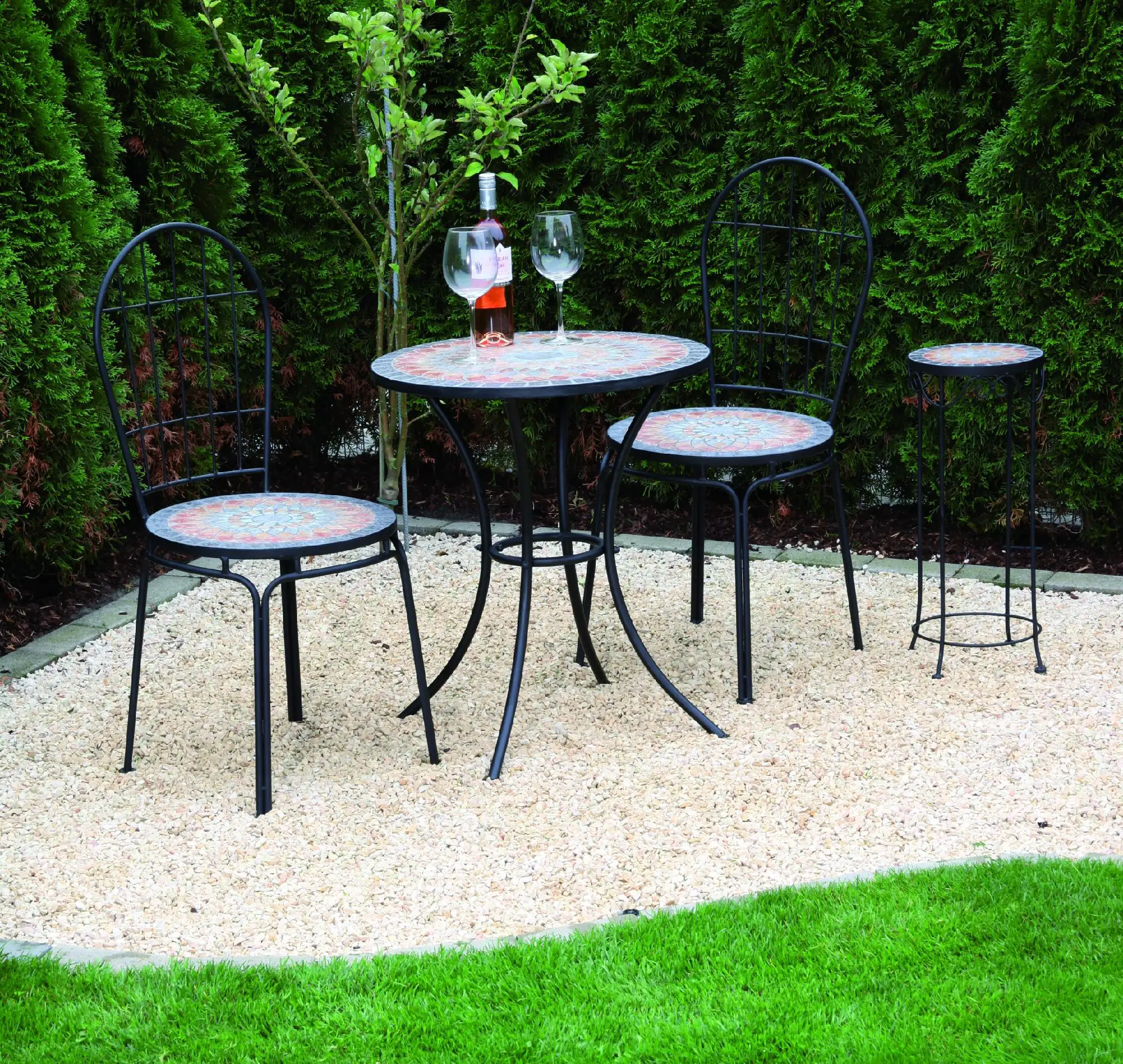 Siena Garden Stapelstuhl Prato schwarz