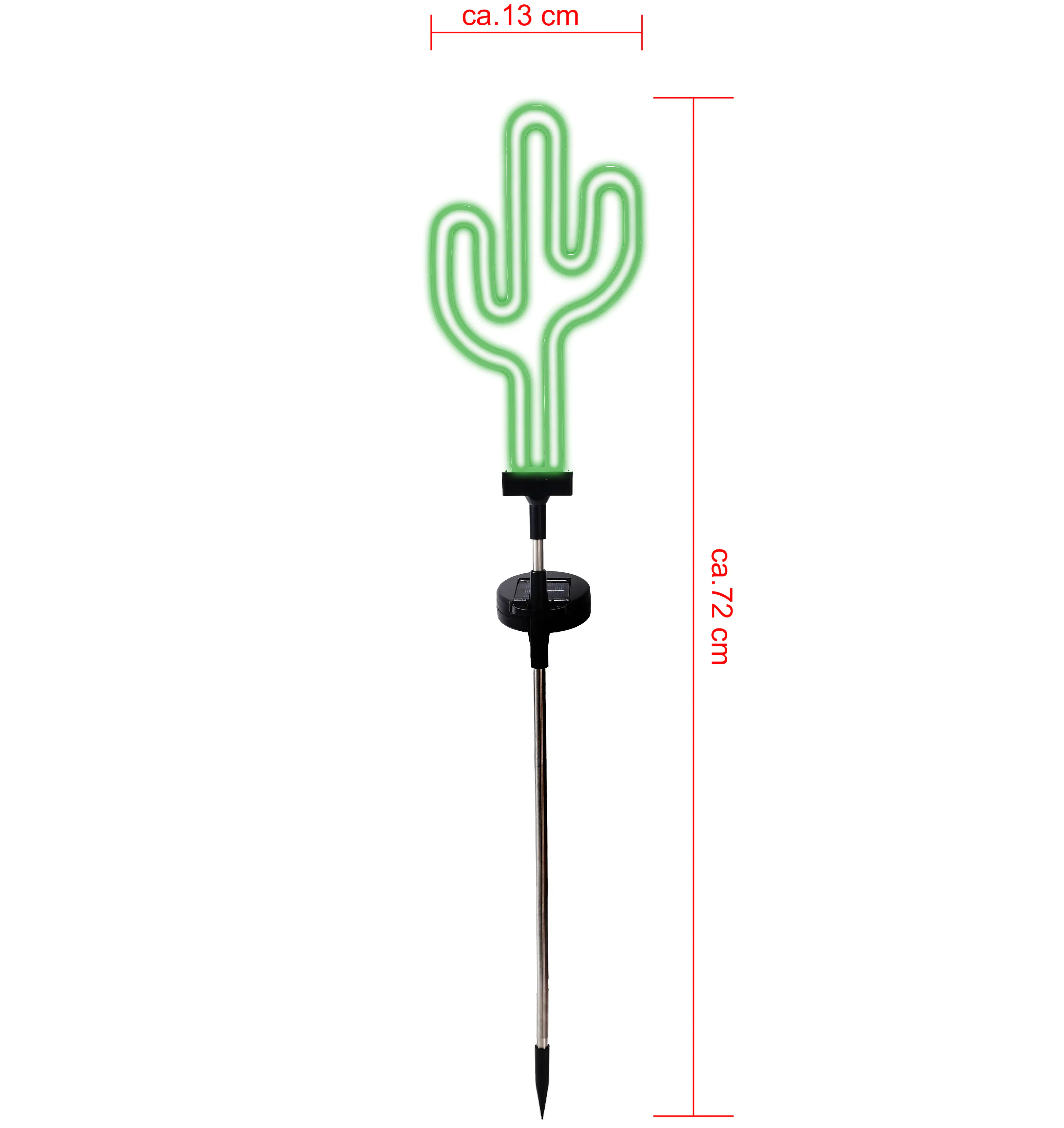 Dapo LED Solarstecker Kaktus grün