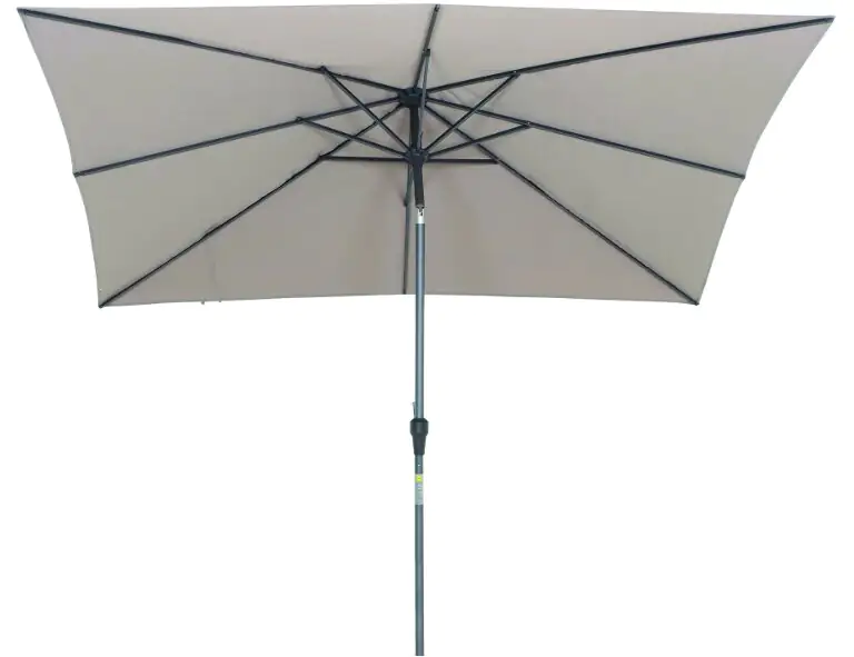 Siena Garden Mittelstockschirm Avio taupe 300 x 200 cm
