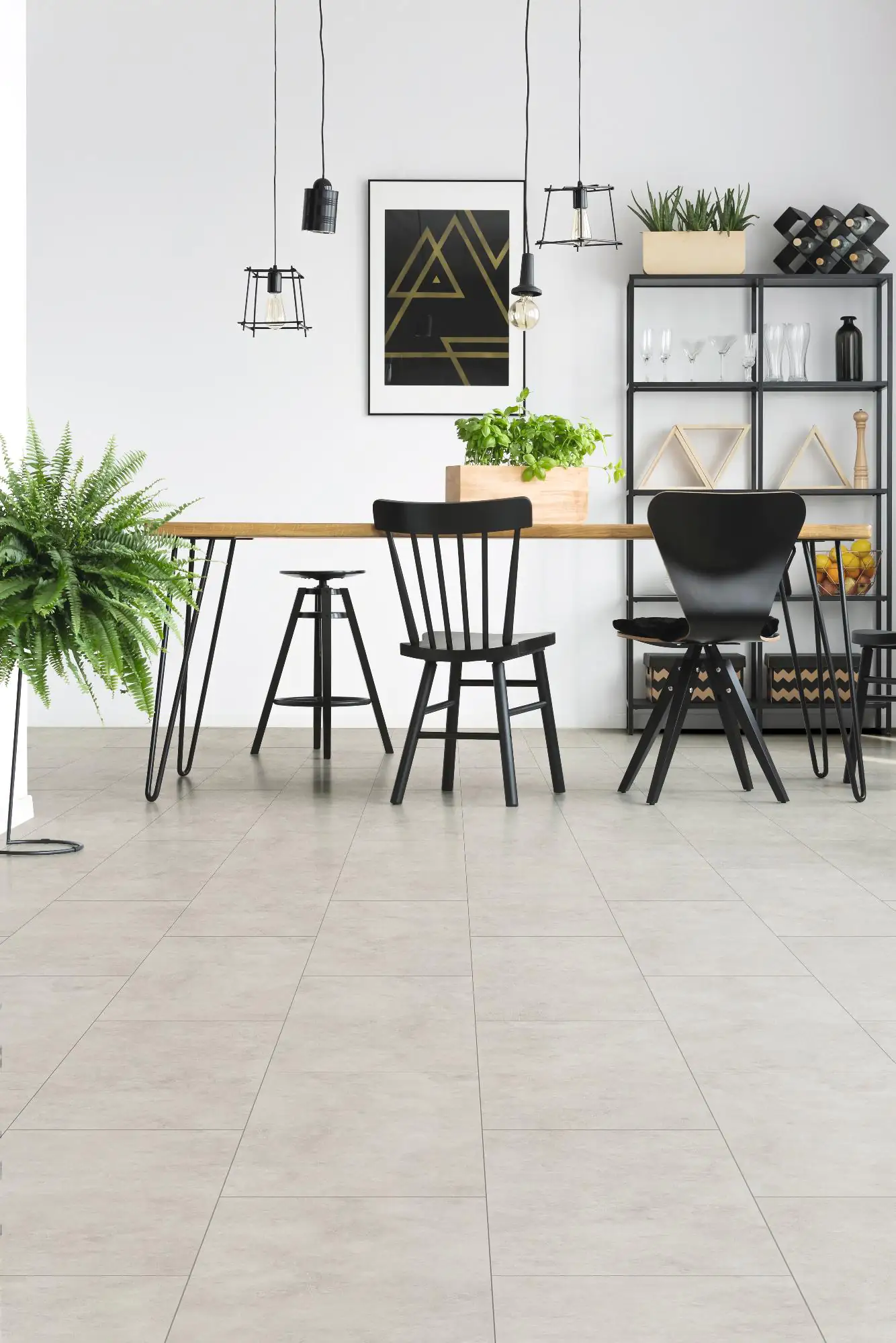 Classen Visiogrande Laminat Fliese Megaloc Aquaprotect 60,4 x 28 cm Sichtestrich weiß
