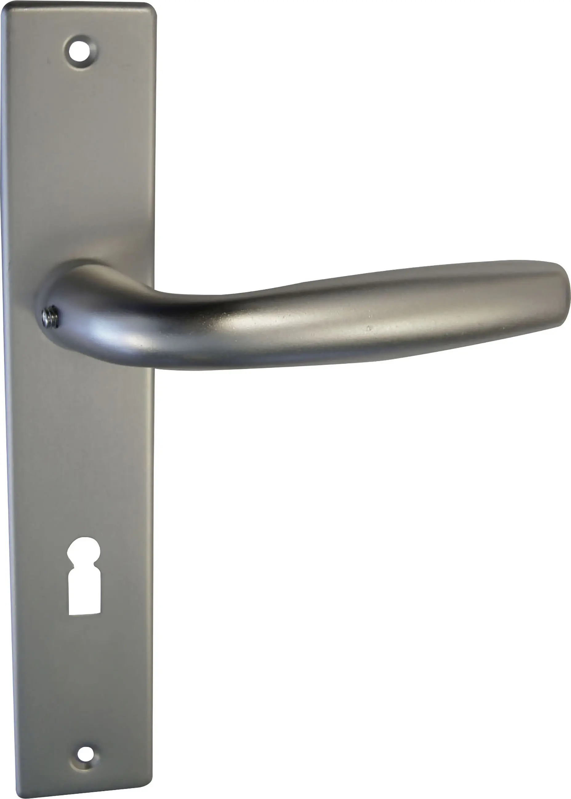 Südmetall Türgriff-Garnitur Langschild Melbourne BB Aluminium F1 eloxiert silber 221 x 40 mm 